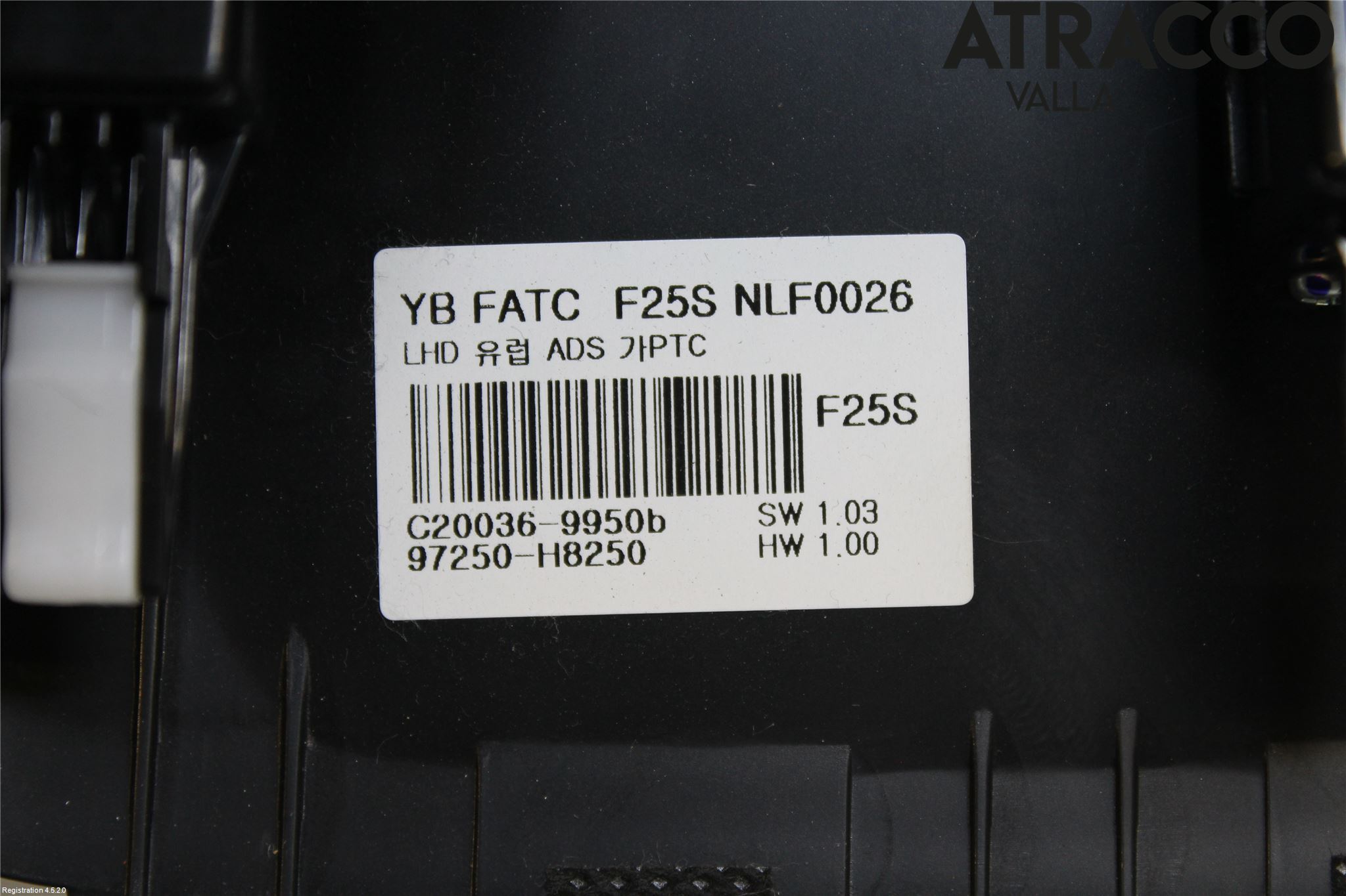 Kia RIO 17- Varme Ac Betjening-Display