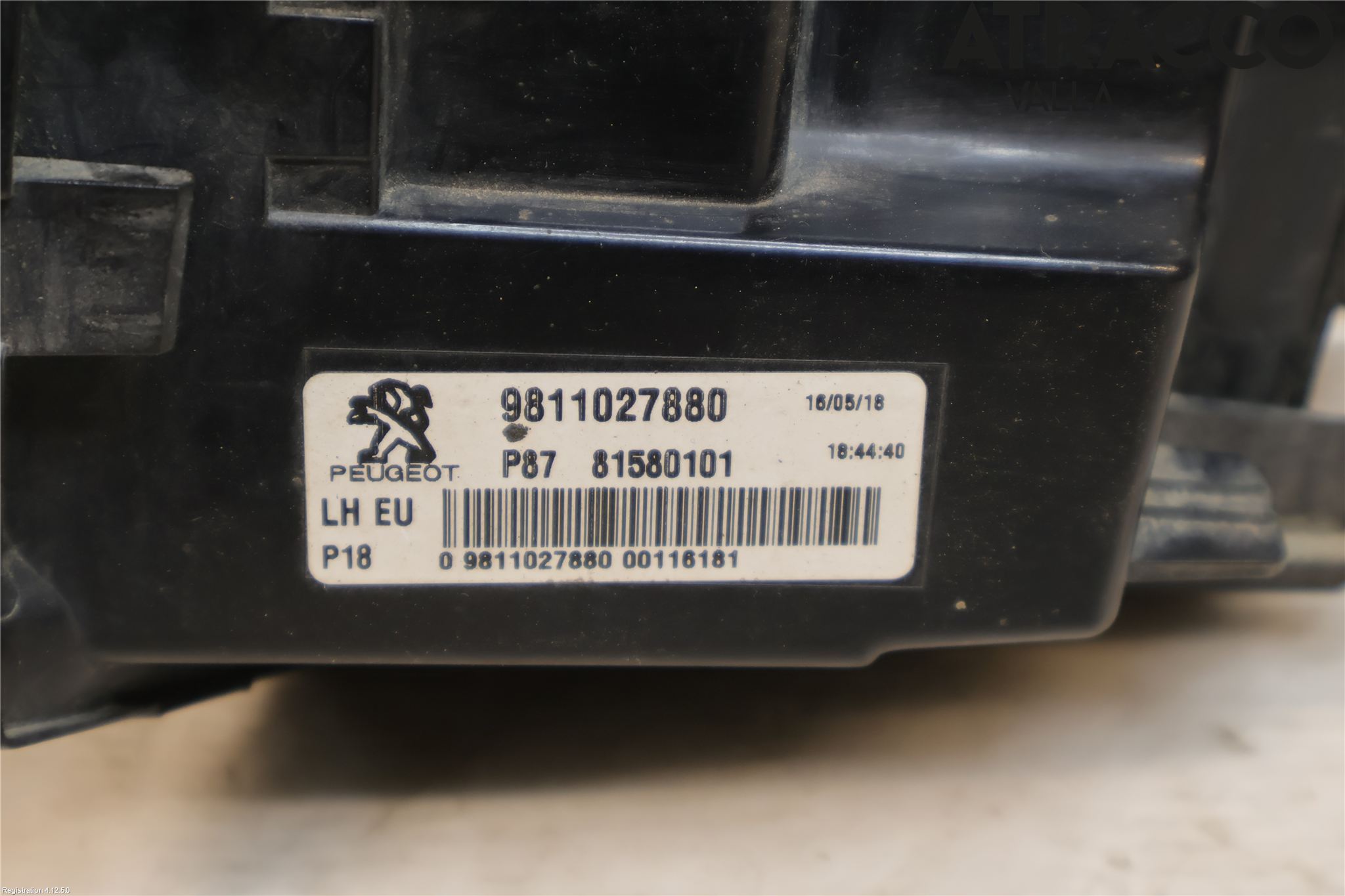 Peugeot 5008 17-24 Baklykt Venstre  På Luke(Indre