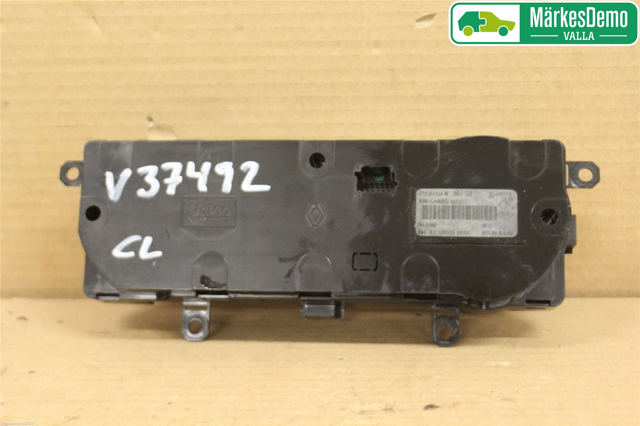 Renault CLIO IV 12-16 Varmeapparat Panel(Regulering)