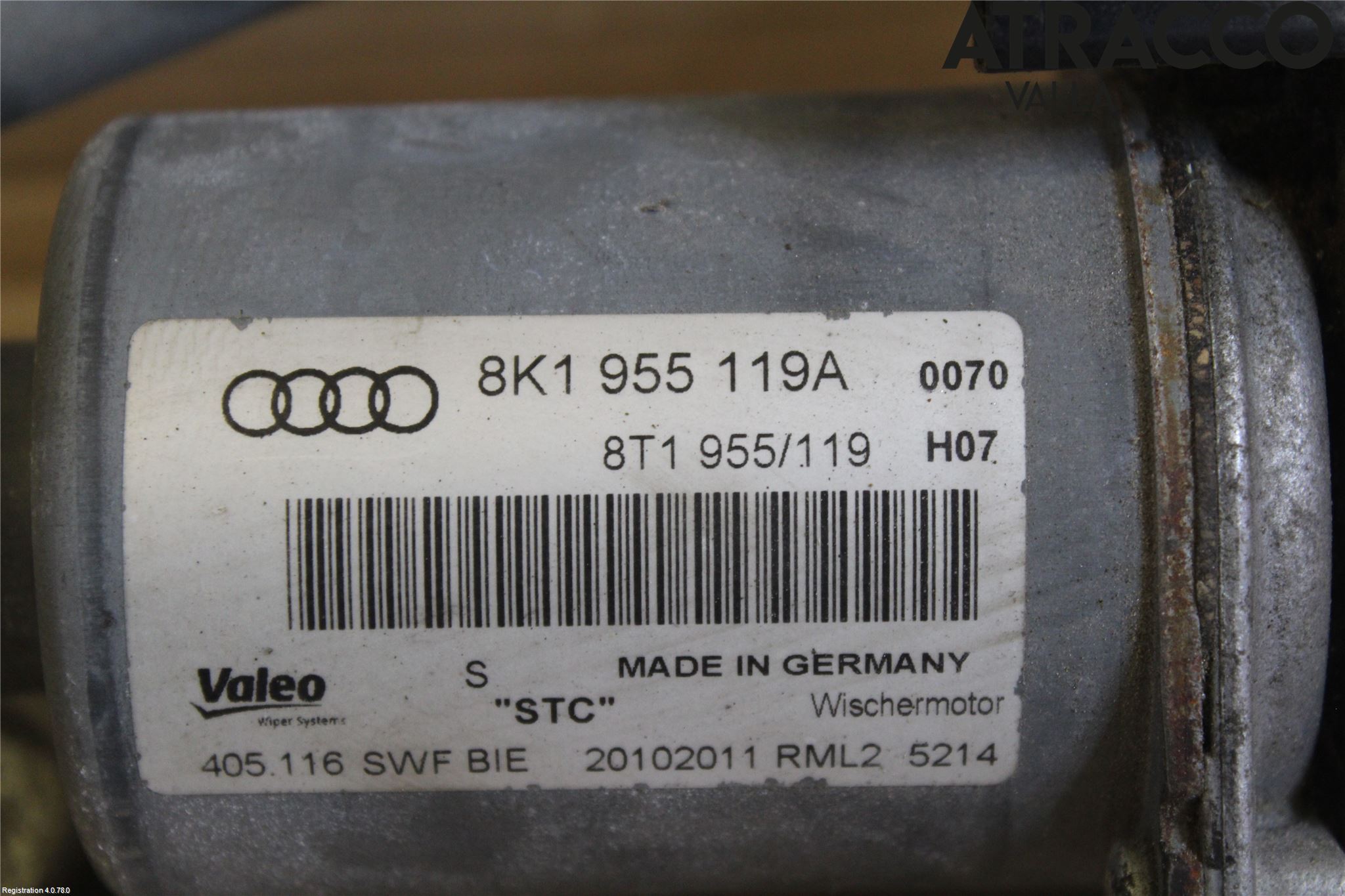 Audi A4/S4 08-11 Viskeroverføring Frontrute