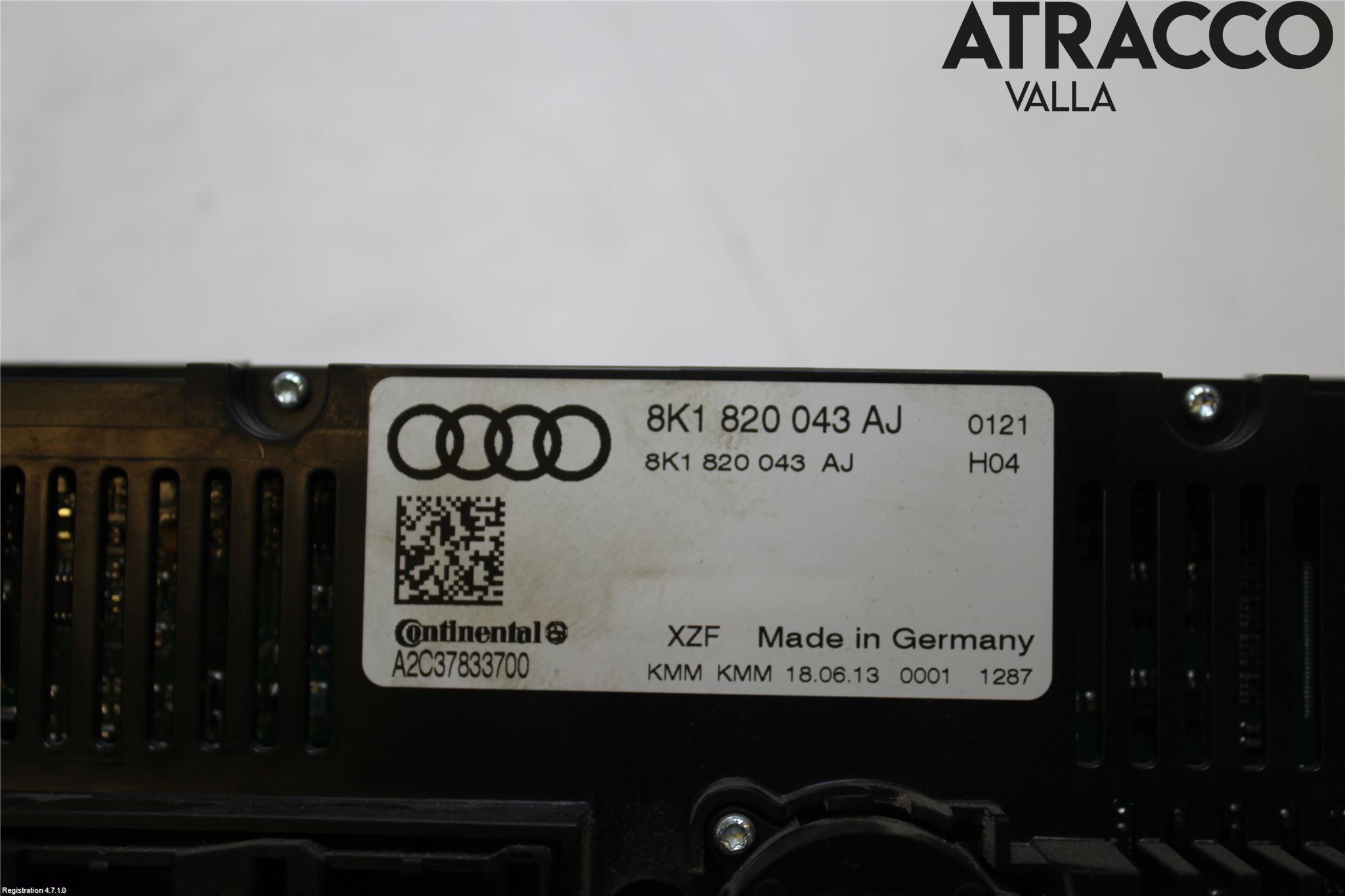 Audi A4 12-15 Varme Ac Betjening-Display