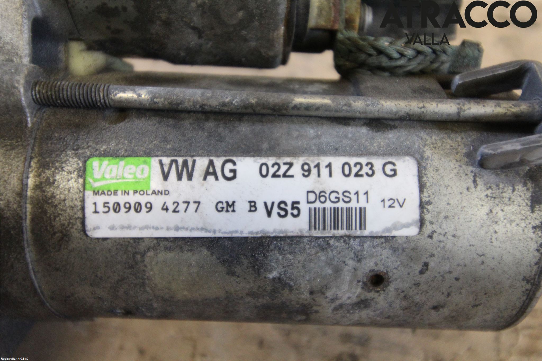 Volkswagen VW GOLF VI 09-13 Startmotor