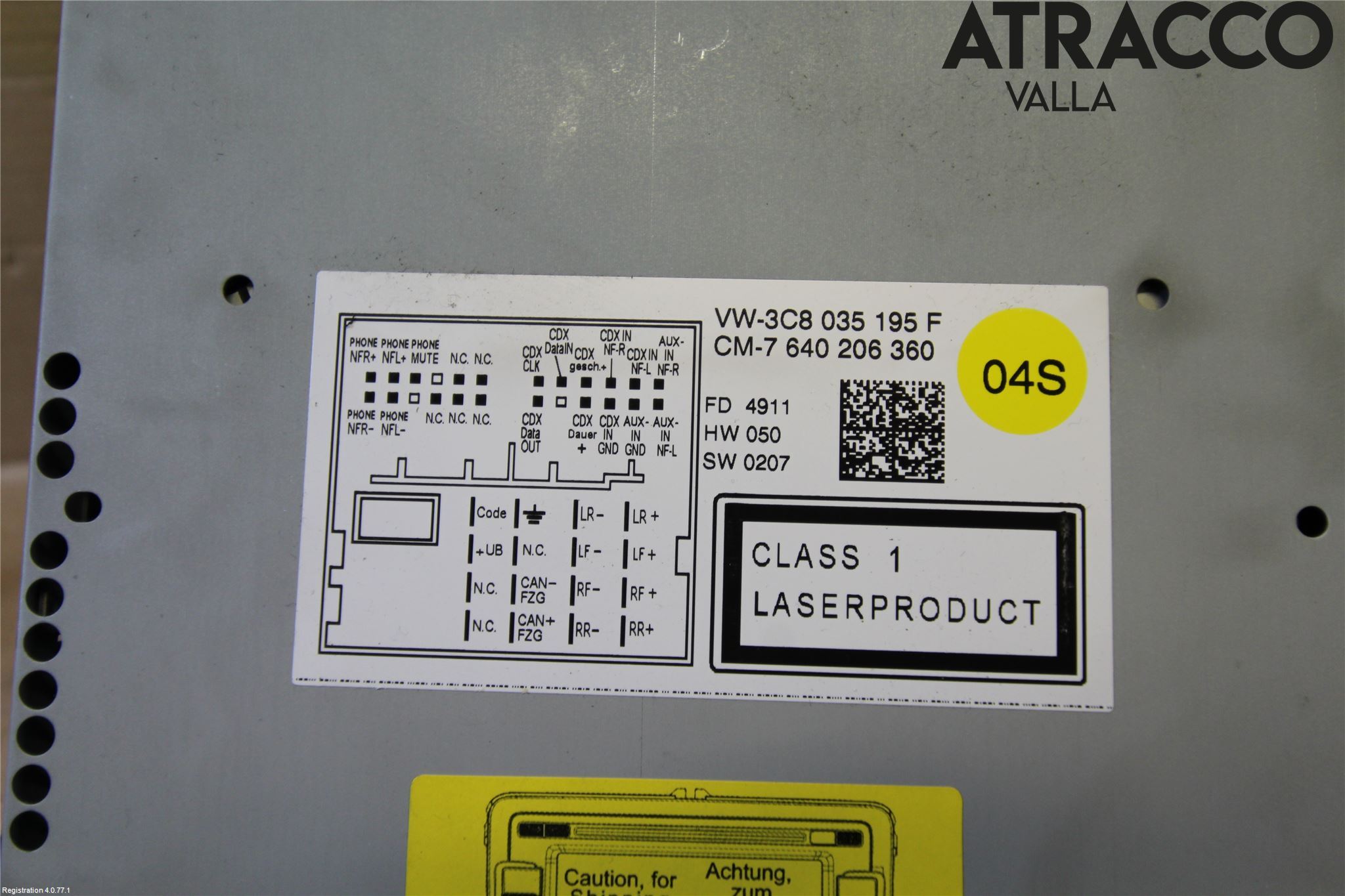 Volkswagen VW PASSAT 11-14 Stereo Radio Med Cd