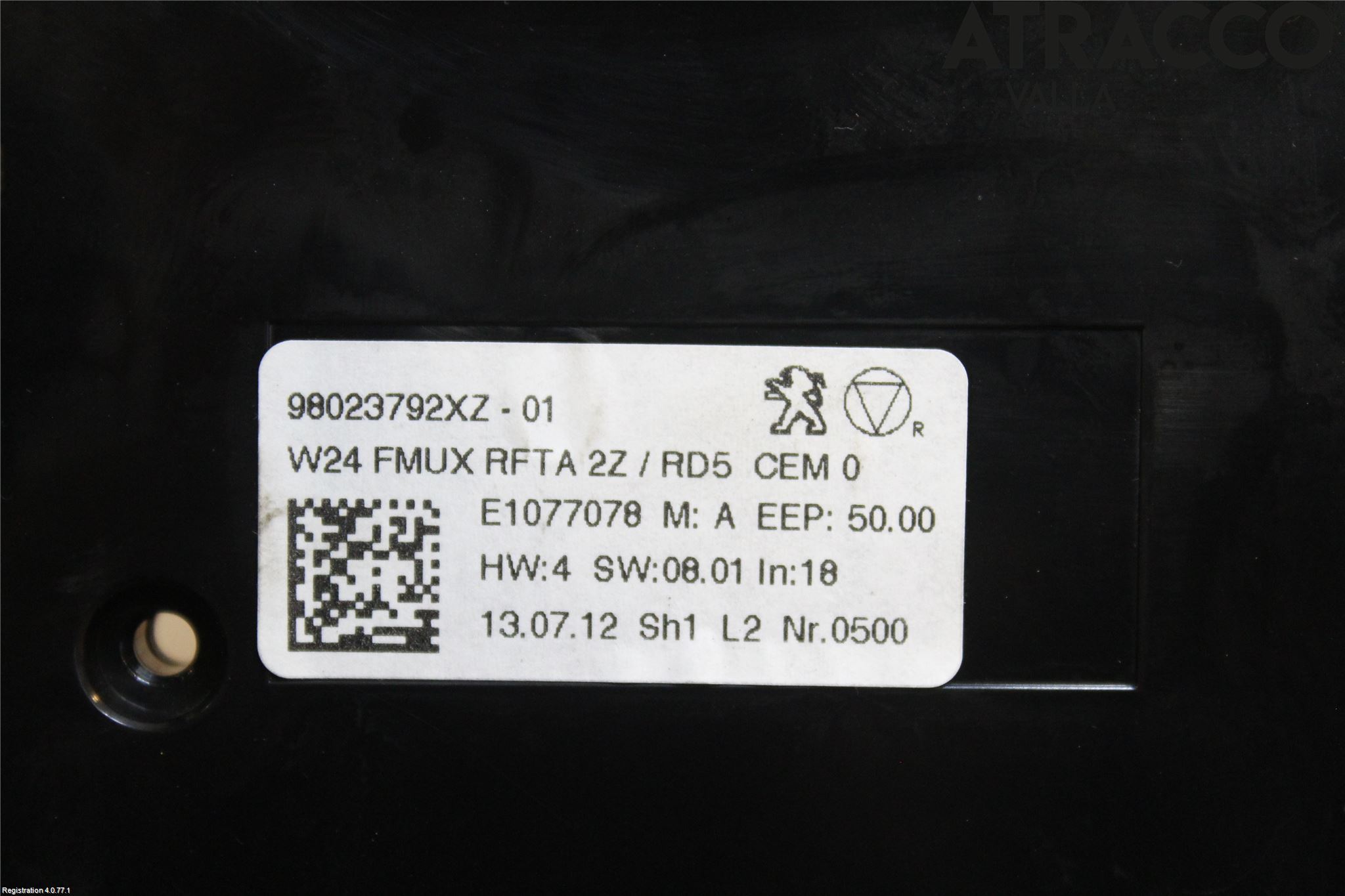 Peugeot 508 11-18 Varme Ac Betjening-Display