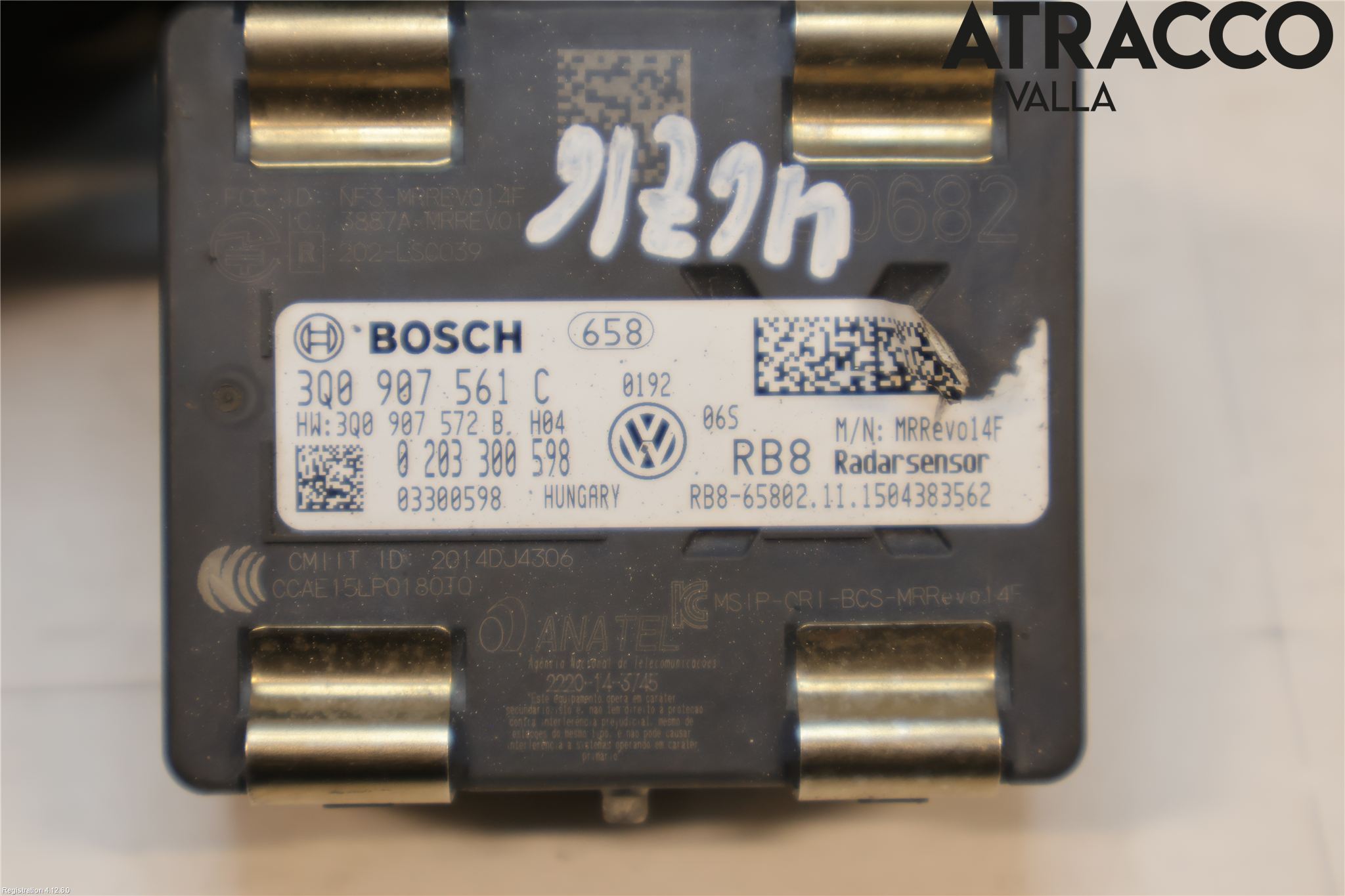 Volkswagen VW PASSAT 15-19 Sensor Kollisjonsbeskyttelse