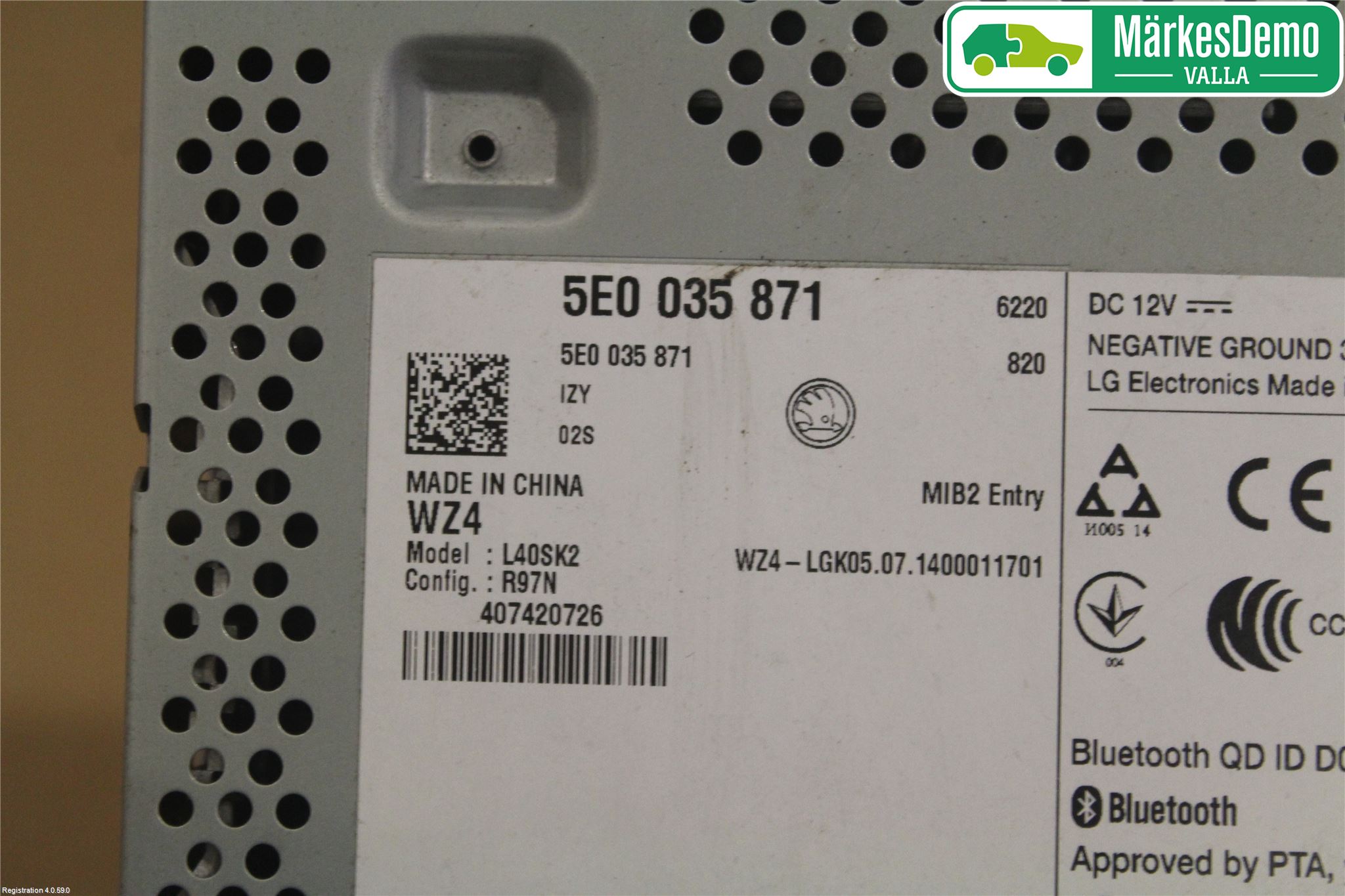 Skoda SUPERB 09-15 Stereo Radio Med Cd