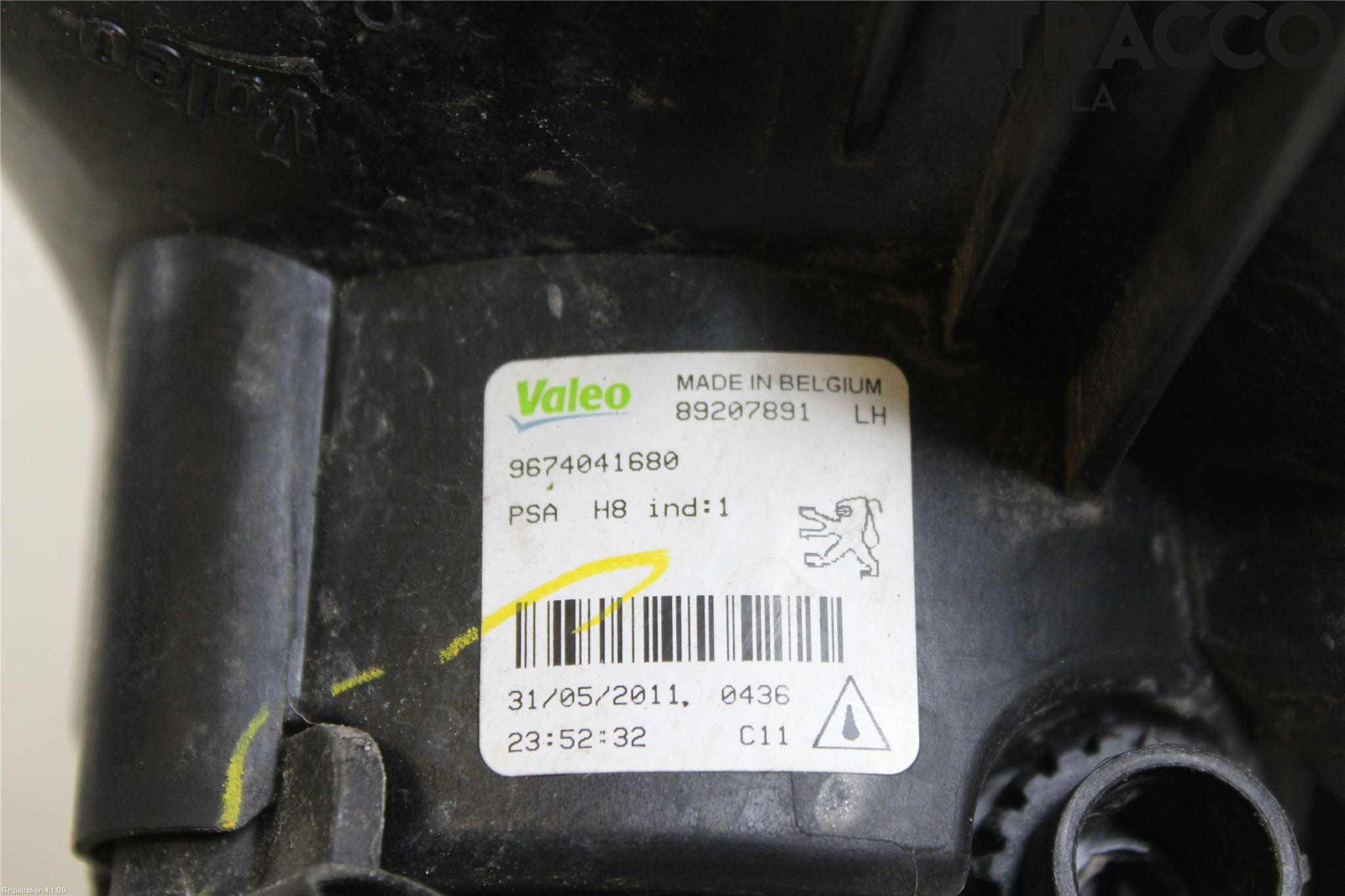 Peugeot 308 08-13 Frontlykt-Kurve-Tåkelys