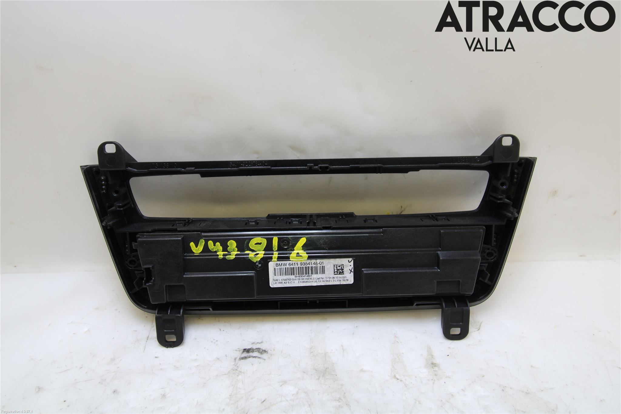 BMW 3 F30/F31/F80 12-19 Varme Ac Betjening-Display