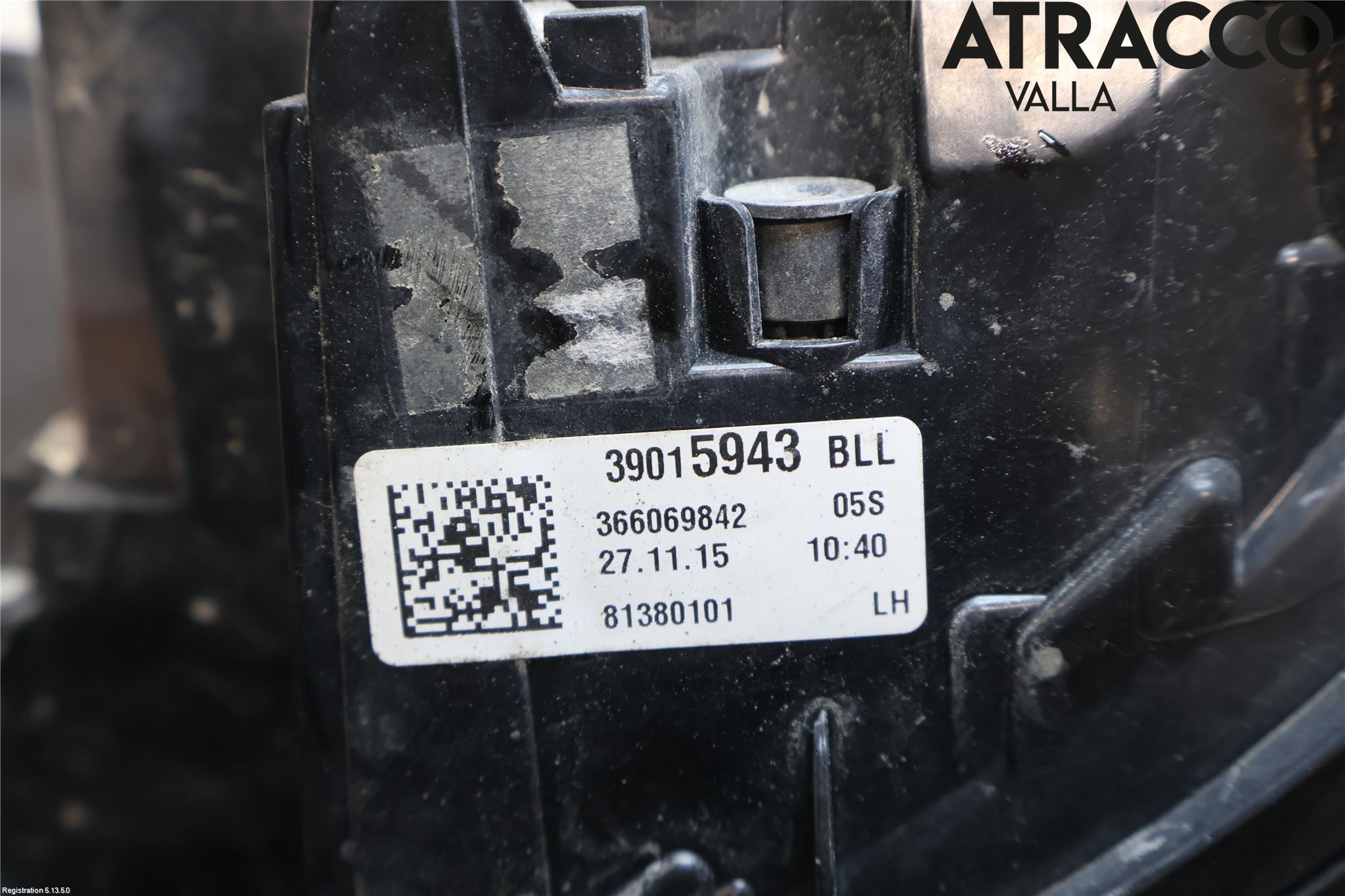 Opel ASTRA K 16-22 Baklykt Venstre