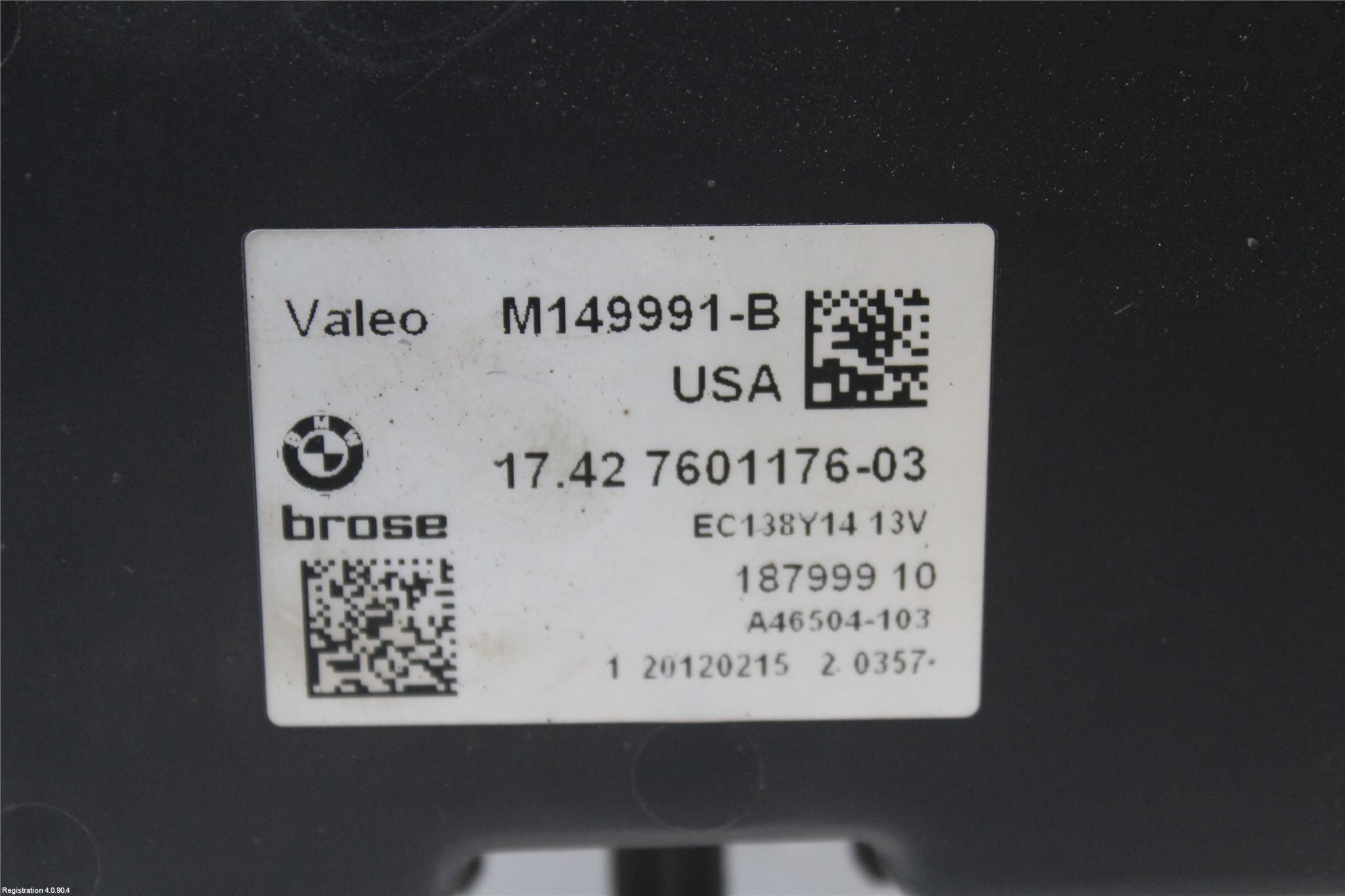 BMW X3 F25 10-17 Kjølevifte Elektrisk