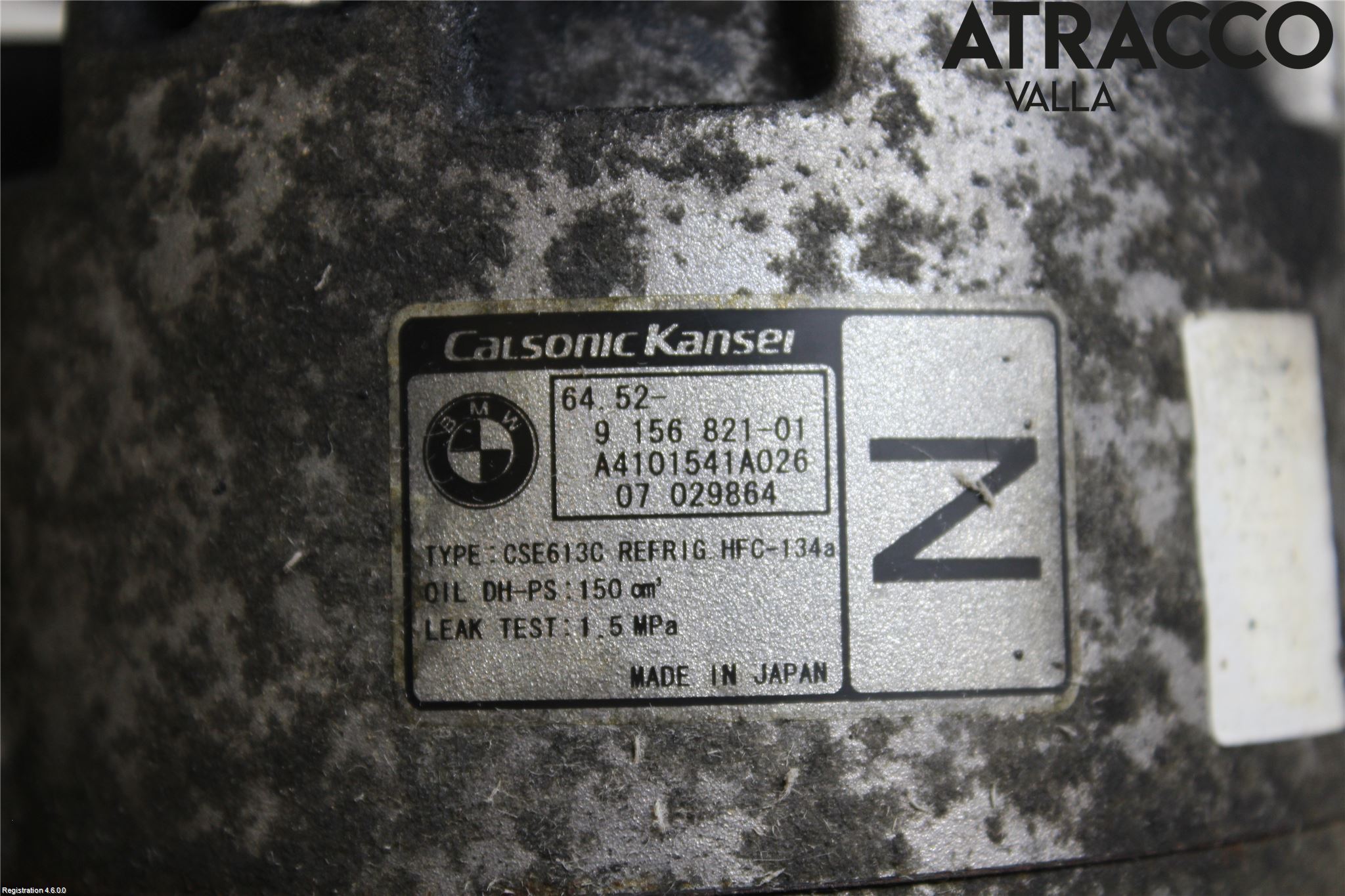 BMW 3 E90/91 SED/TOU 05-12 Varme Ac Kompressor