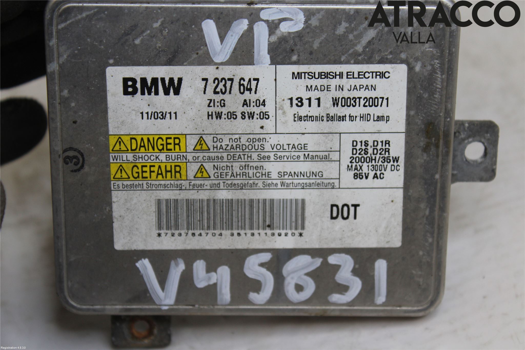BMW 5 F10/F11/F18 09-17 Styreenhet Xenon