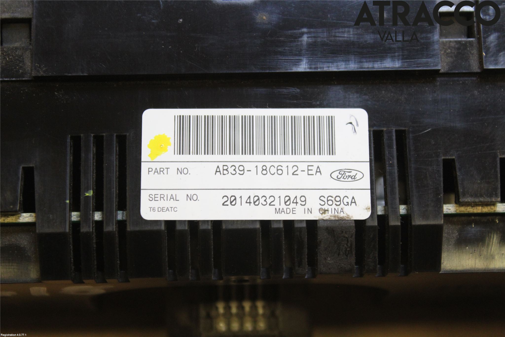Ford RANGER EU 12-23 Varme Ac Betjening-Display