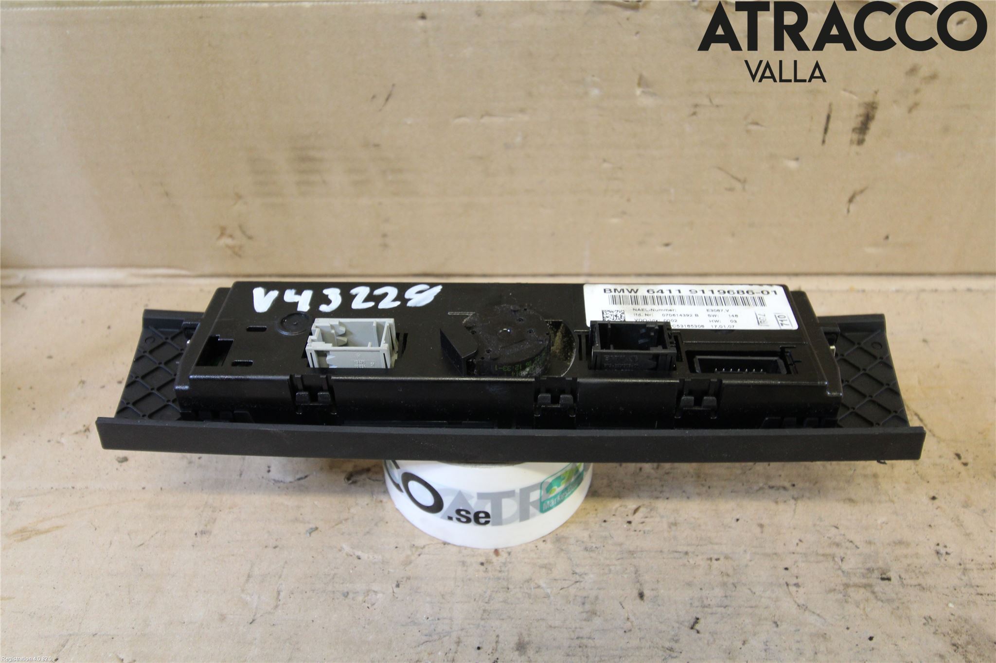 BMW 3 E90/91 SED/TOU 05-12 Varme Ac Betjening-Display