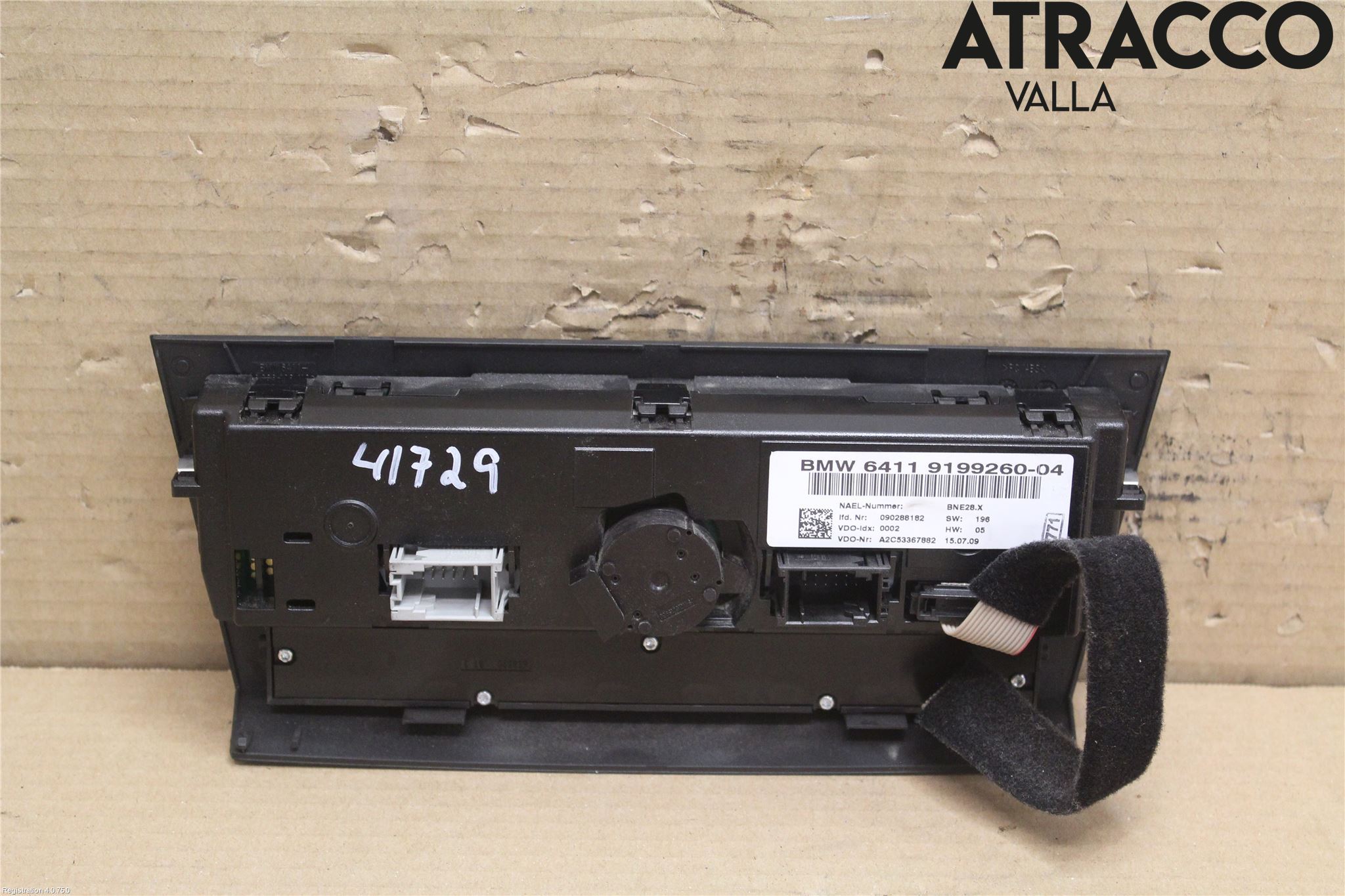 BMW 3 E90/91 SED/TOU 05-12 Varme Ac Betjening-Display