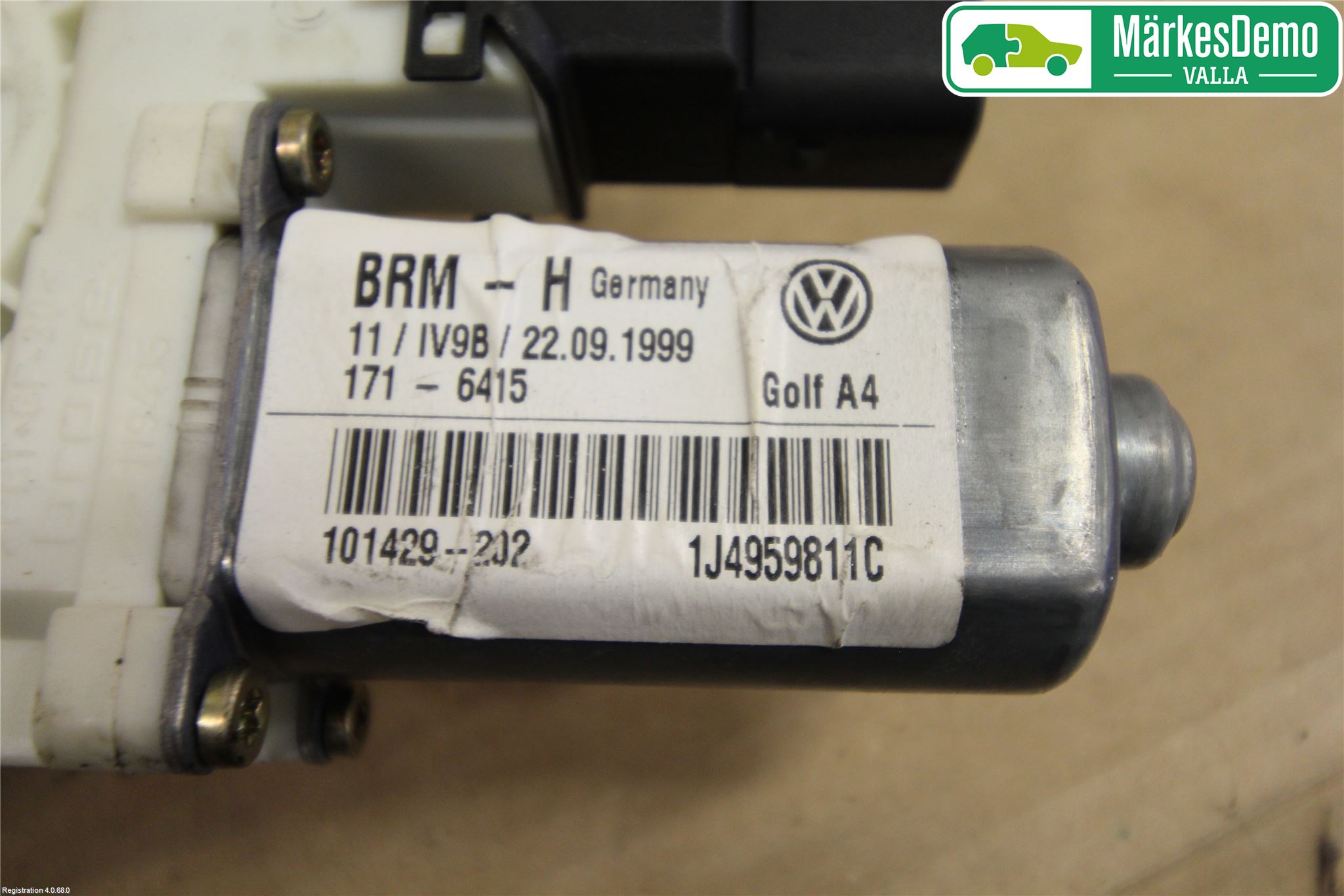 Volkswagen VW GOLF IV 98-06 Vindusheismotor