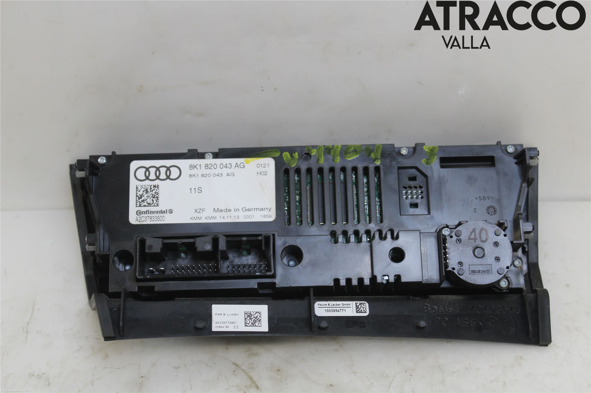 Audi A4 12-15 Varme Ac Betjening-Display