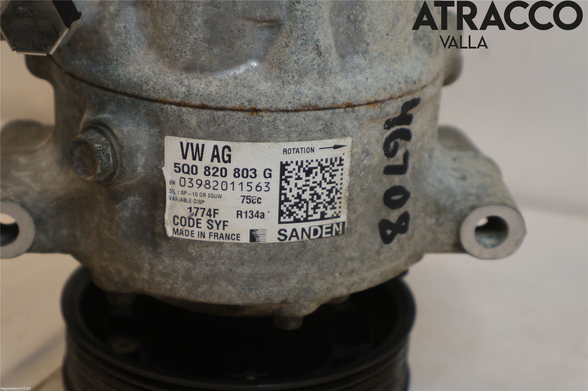 Volkswagen VW CADDY 16-20 Varme Ac Kompressor