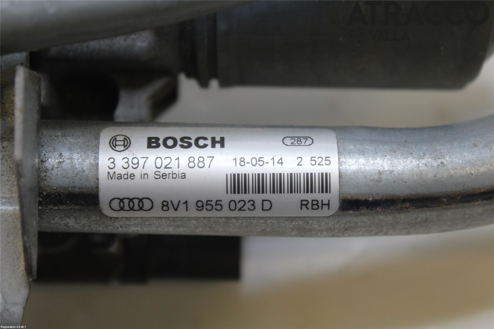 Audi A3/S3 8V 13-20 Viskeroverføring Frontrute