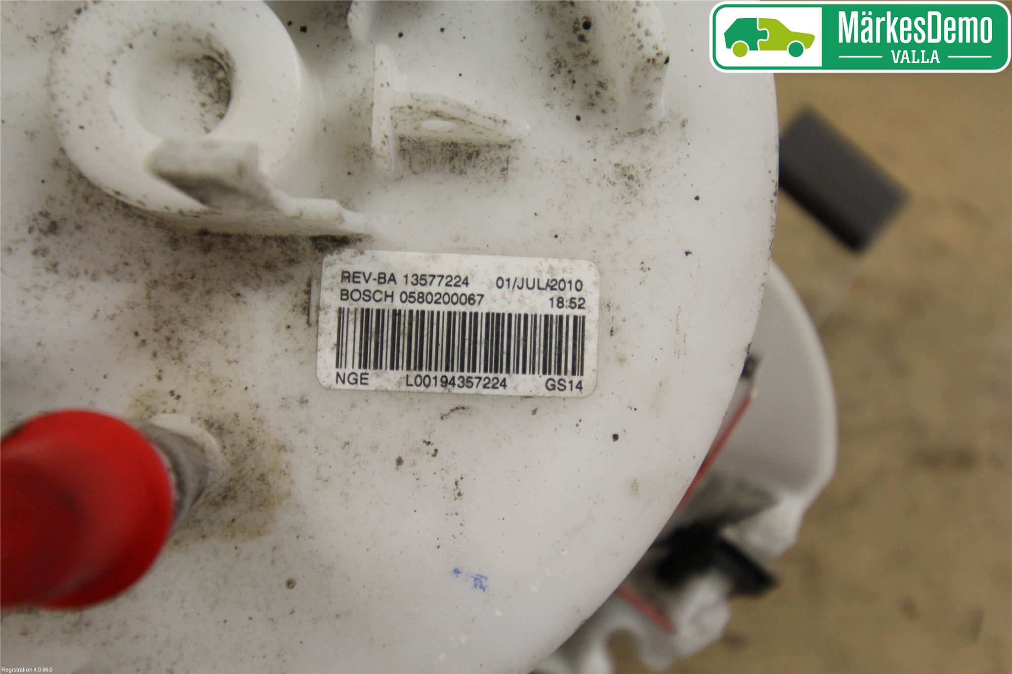 Saab 9-5 10-12 Drivstoffpumpe Fødepumpe El