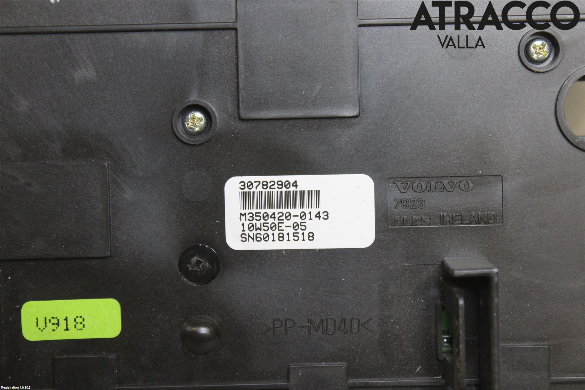 Volvo V70 08-13 Varme Ac Betjening-Display