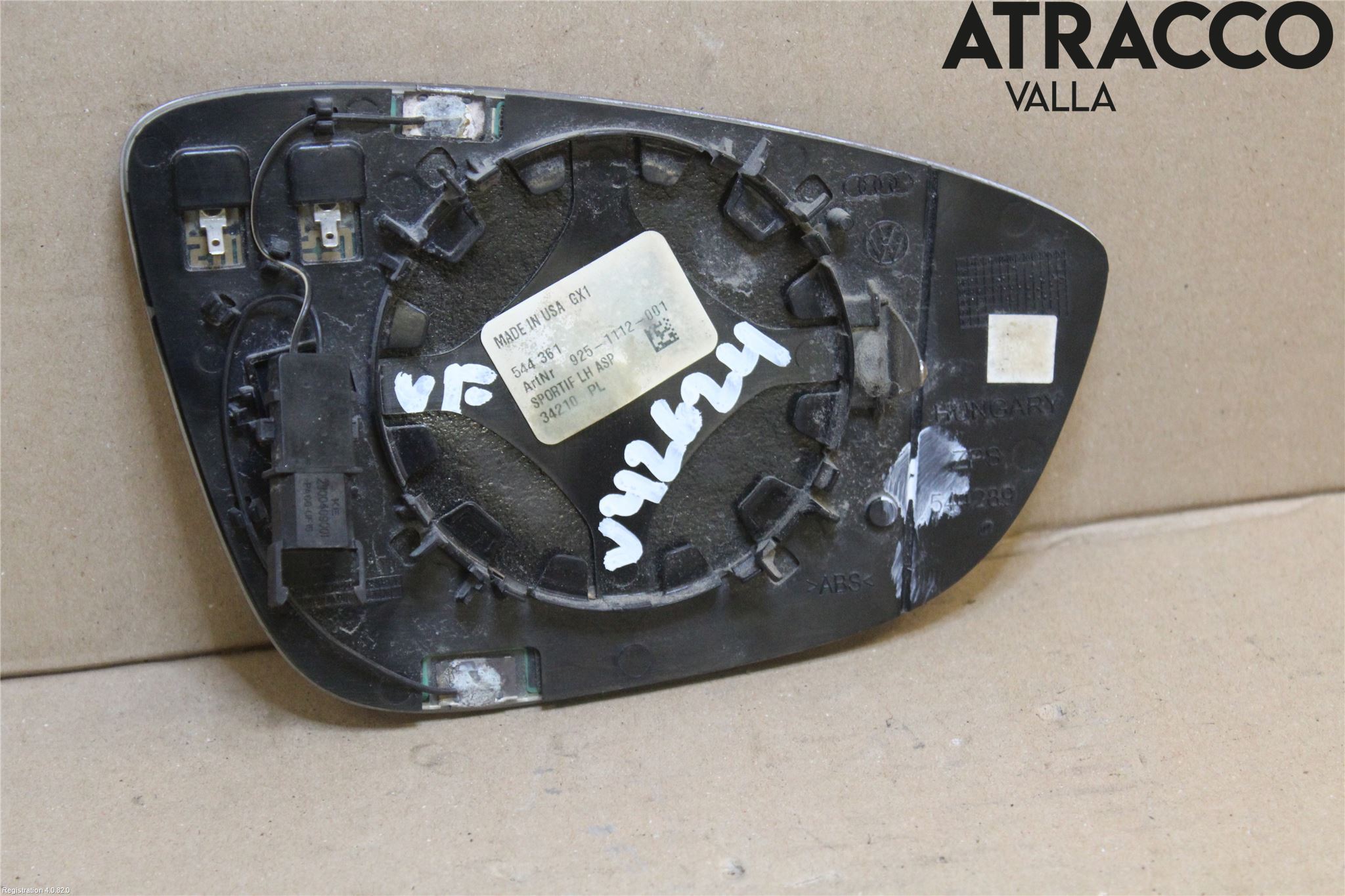 Volkswagen VW PASSAT 11-14 Speil Glass V