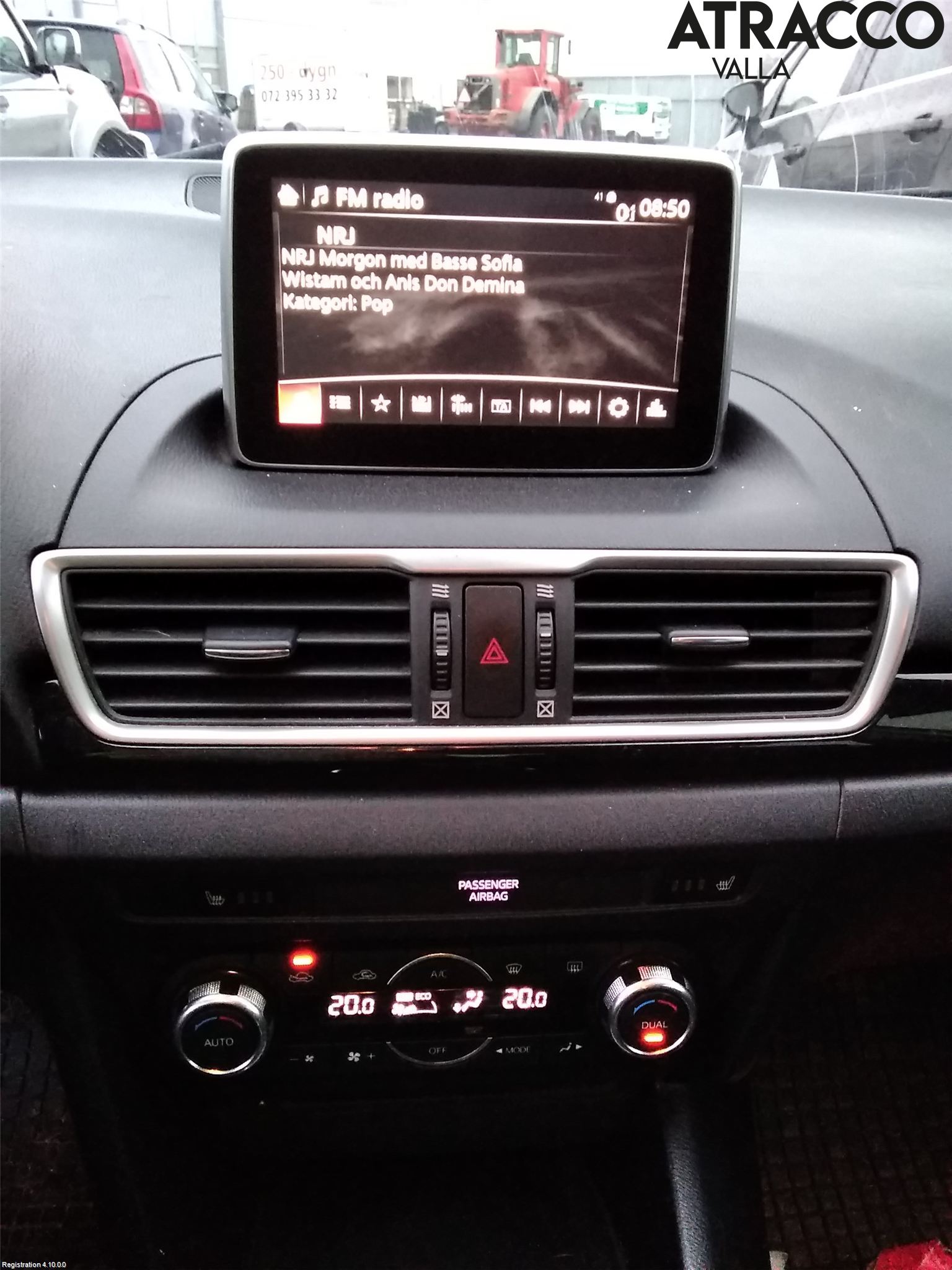 Mazda 3 III 14-19 Varme Ac Betjening-Display