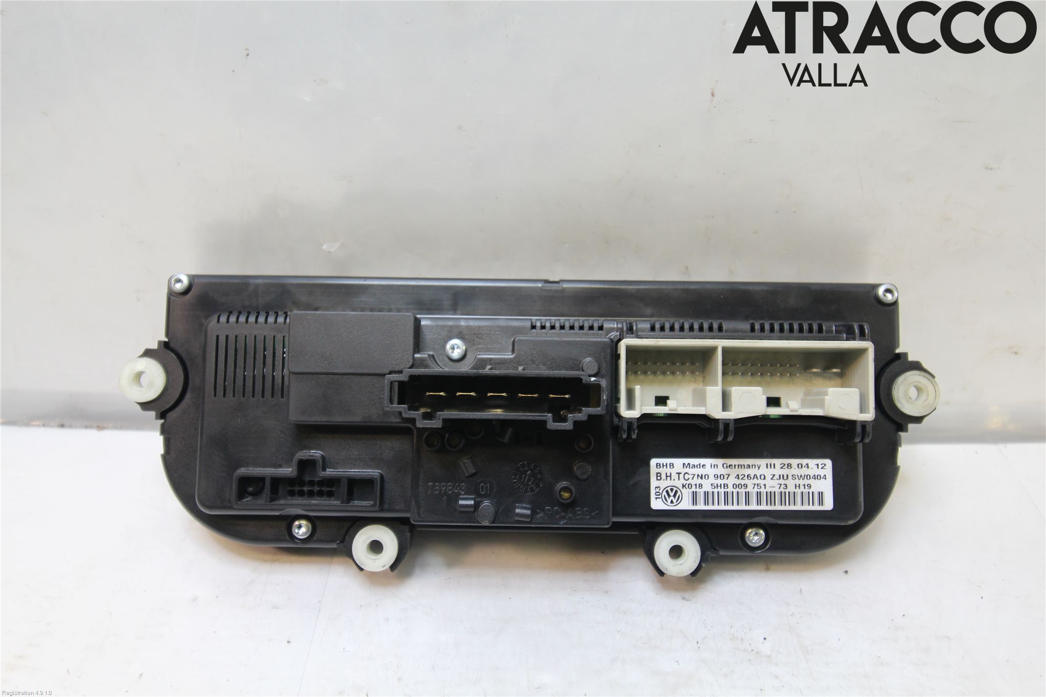 Volkswagen VW CADDY 11-15 Varme Ac Betjening-Display