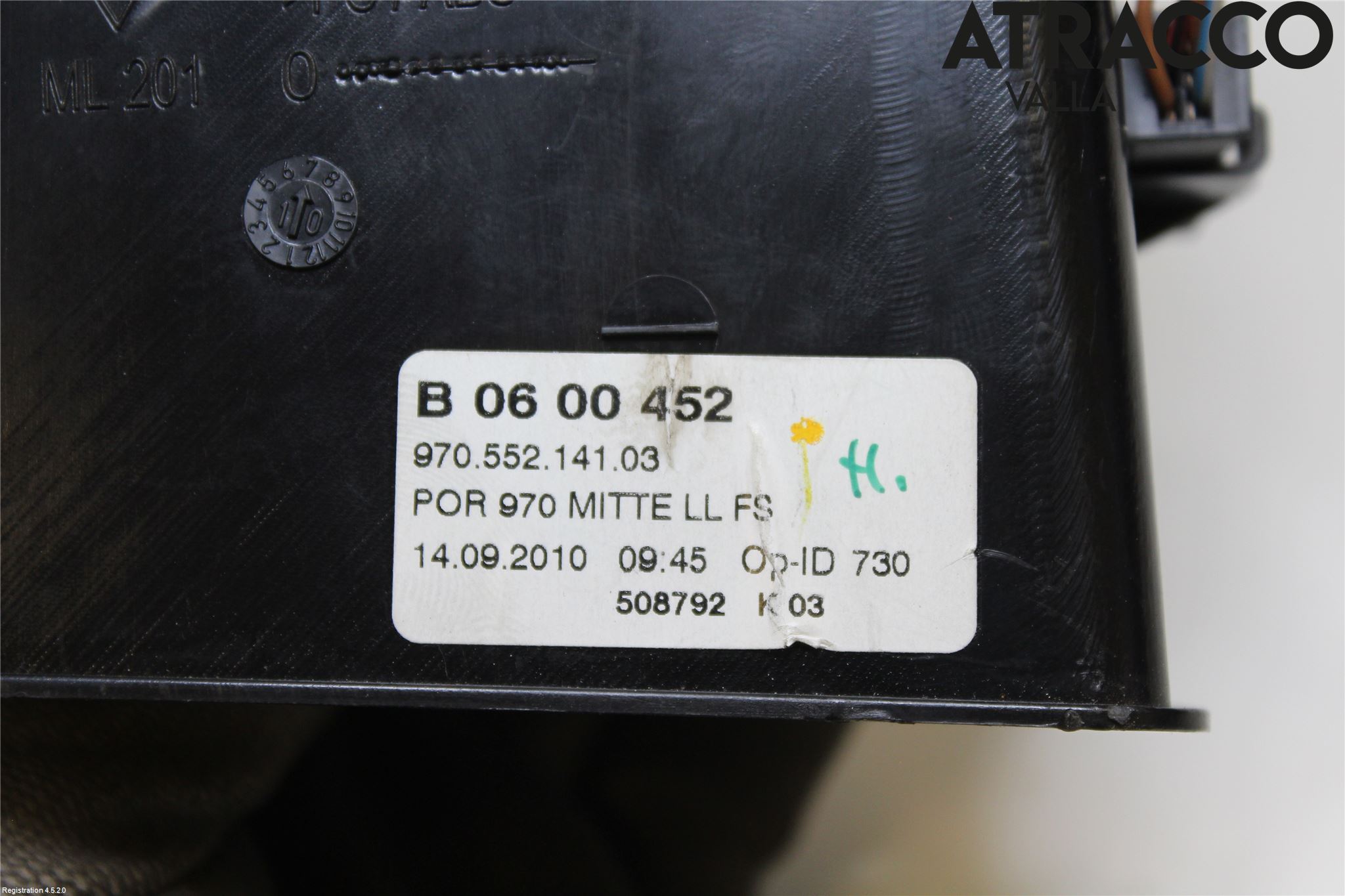 Porsche PANAMERA 09- Dashbord Kanal - Dyse