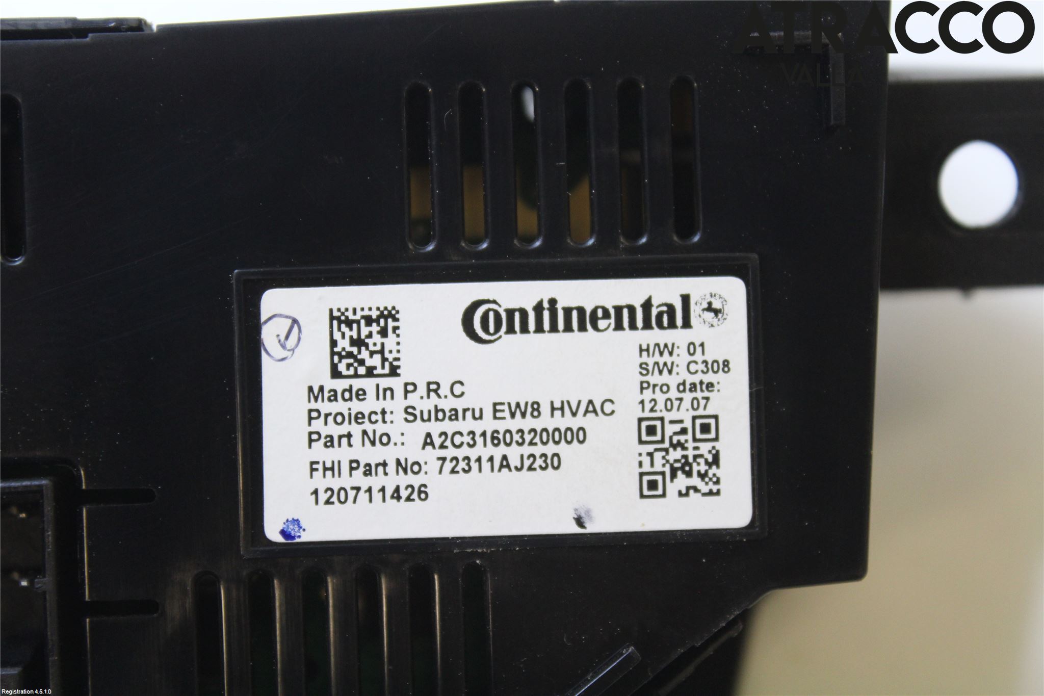 Subaru LEGACY 10-14 Varme Ac Betjening-Display