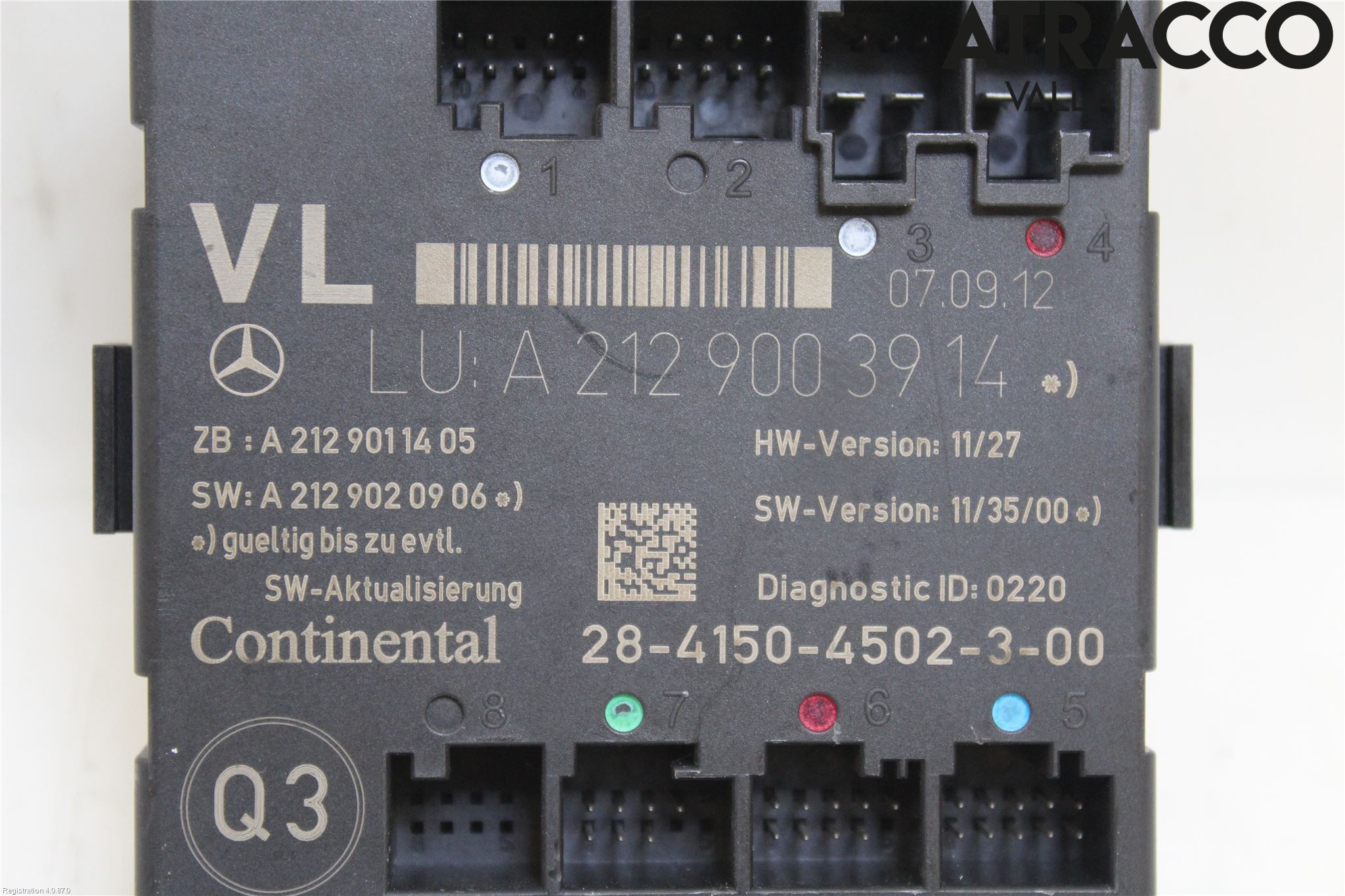Mercedes-Benz MB E-KLASS (W212) 09-16 Styreenhet Dør