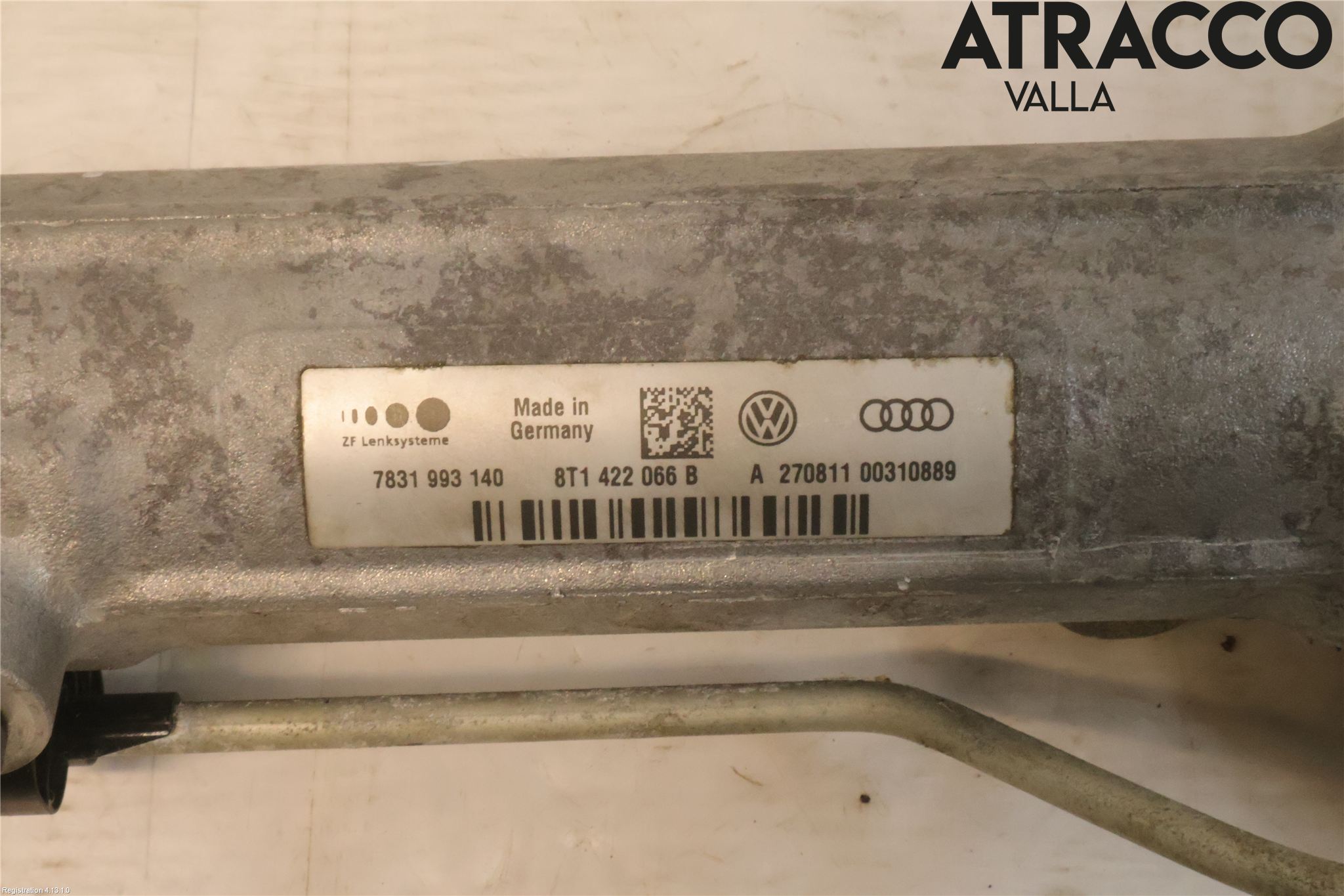 Audi A5 07-16 Servo Snekke - Tannstang