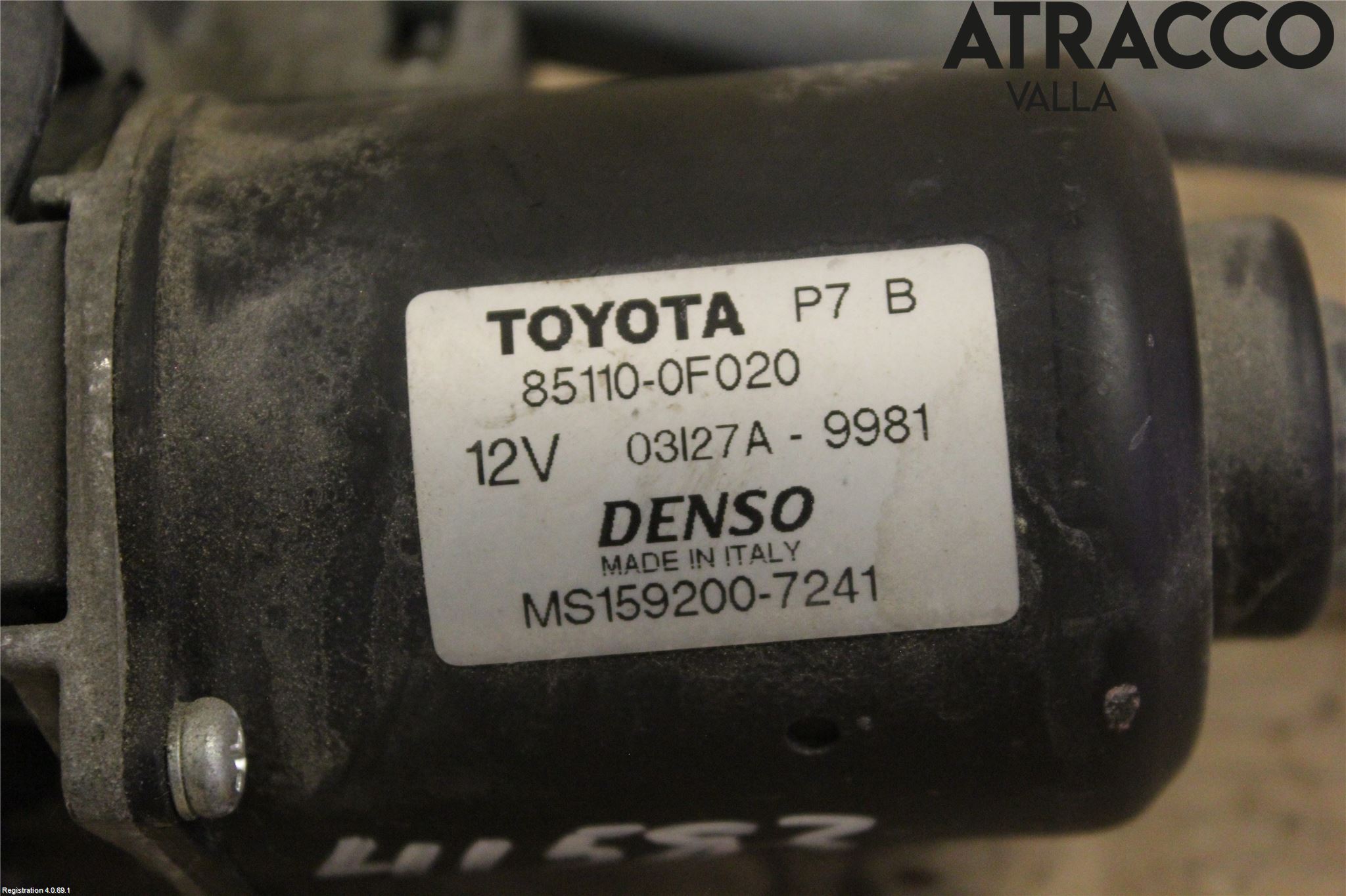 Toyota COROLLA VERSO 04-07 Viskeroverføring Frontrute