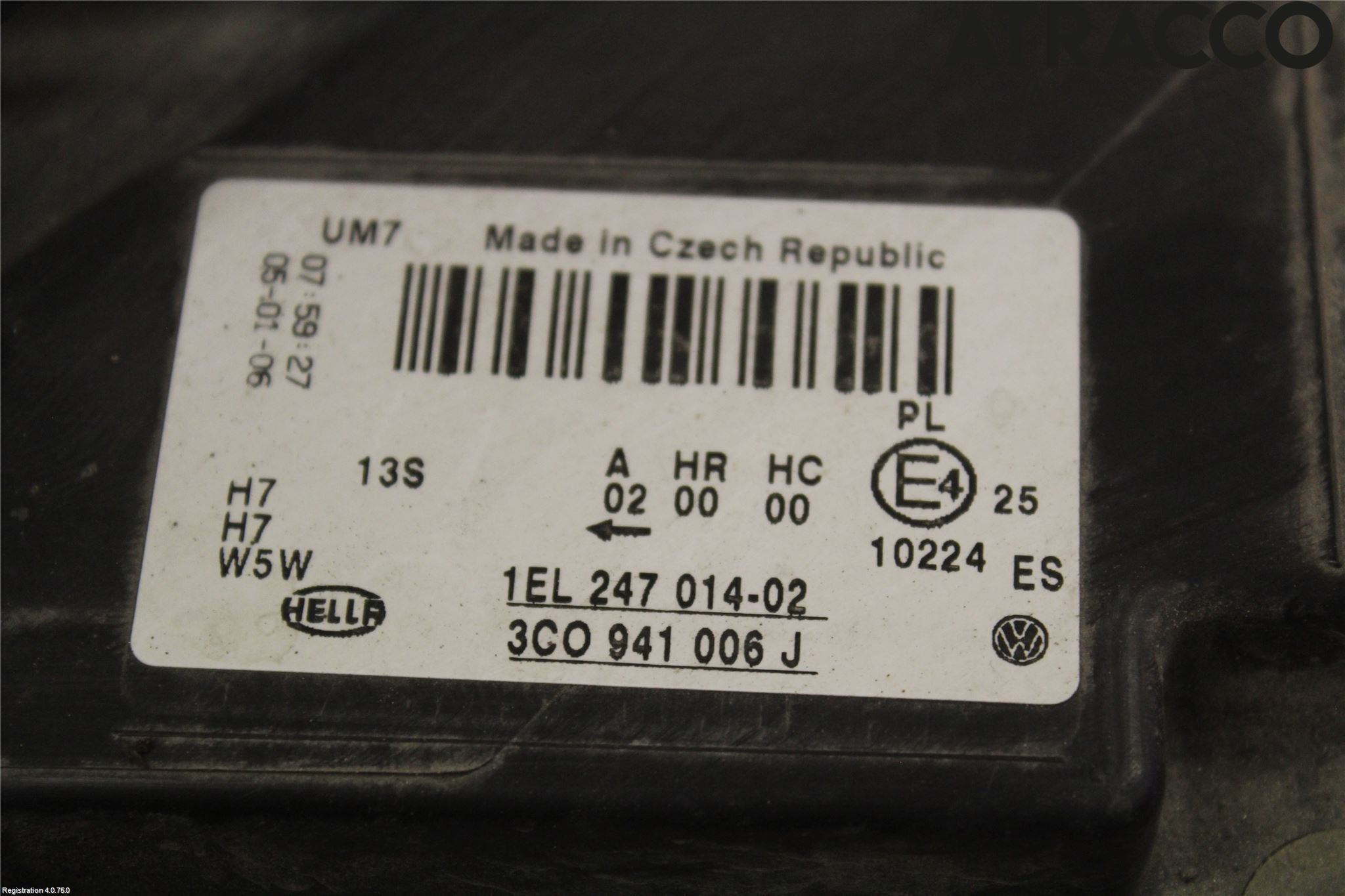 Volkswagen VW PASSAT 05-11 Frontlykt Høyre