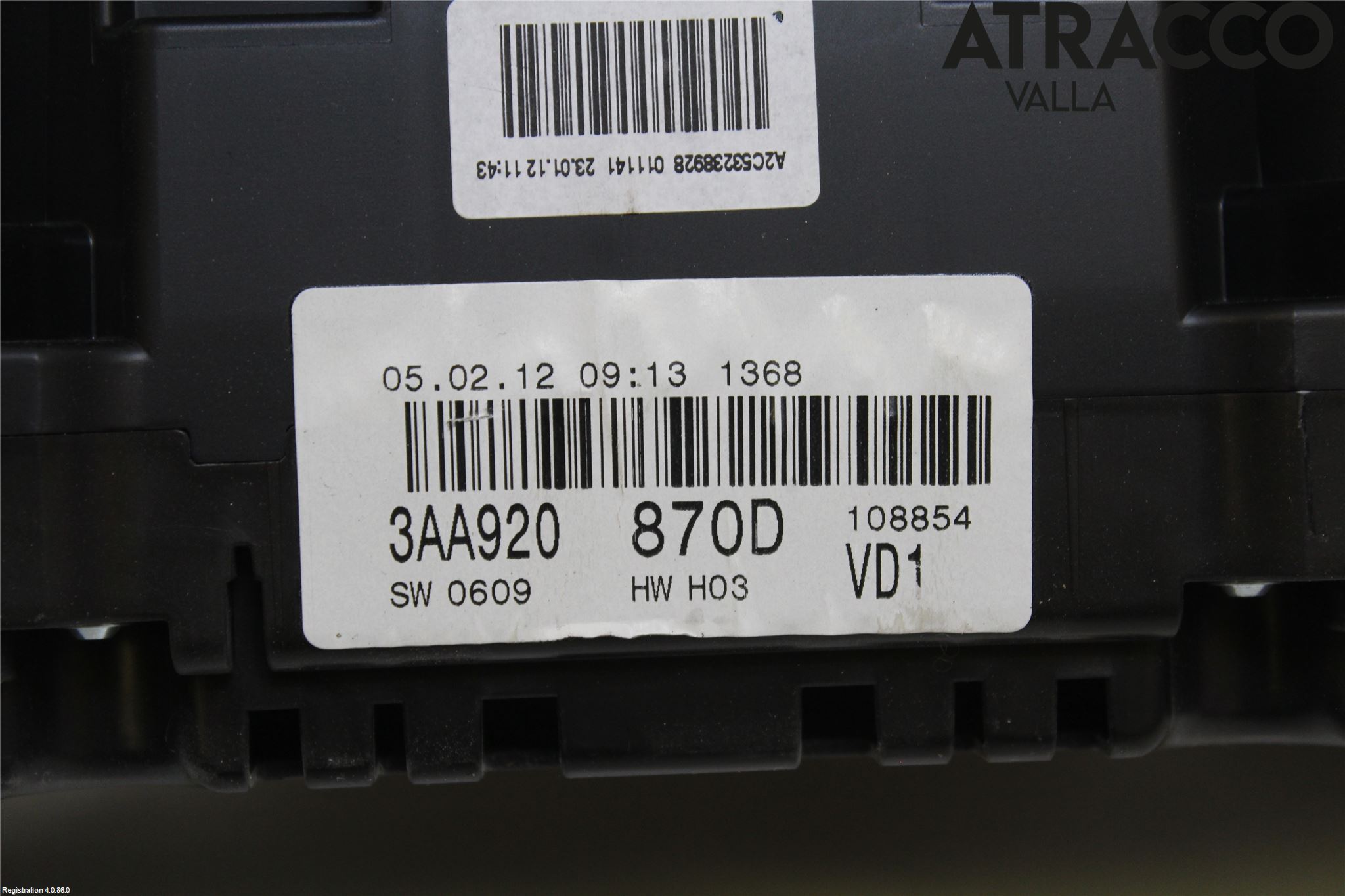 Volkswagen VW PASSAT 11-14 Instr Kombinert