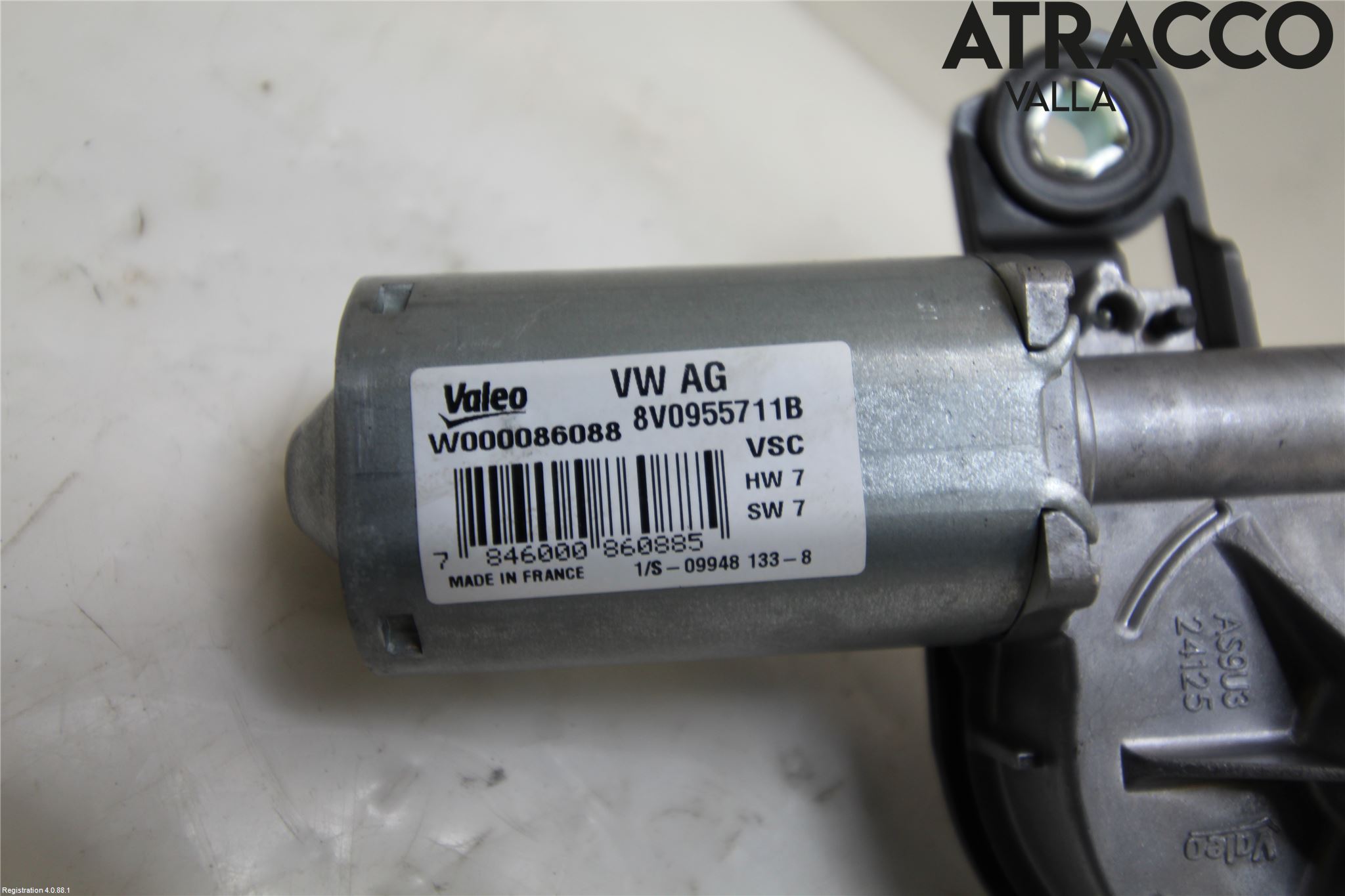 Audi A3/S3 8V 13-20 Viskermotor Bakluke