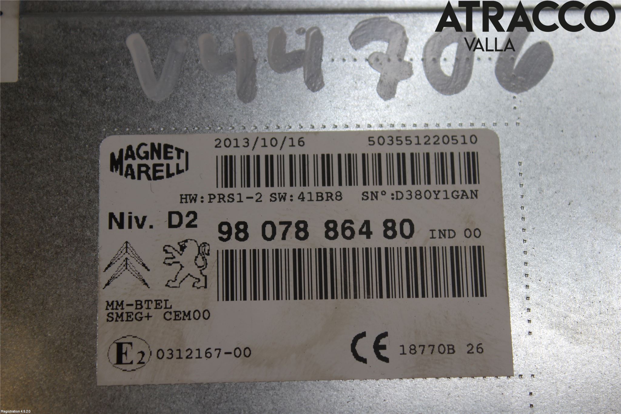 Citroen C4 PICASSO 14-18 Stereo Radio Med Cd