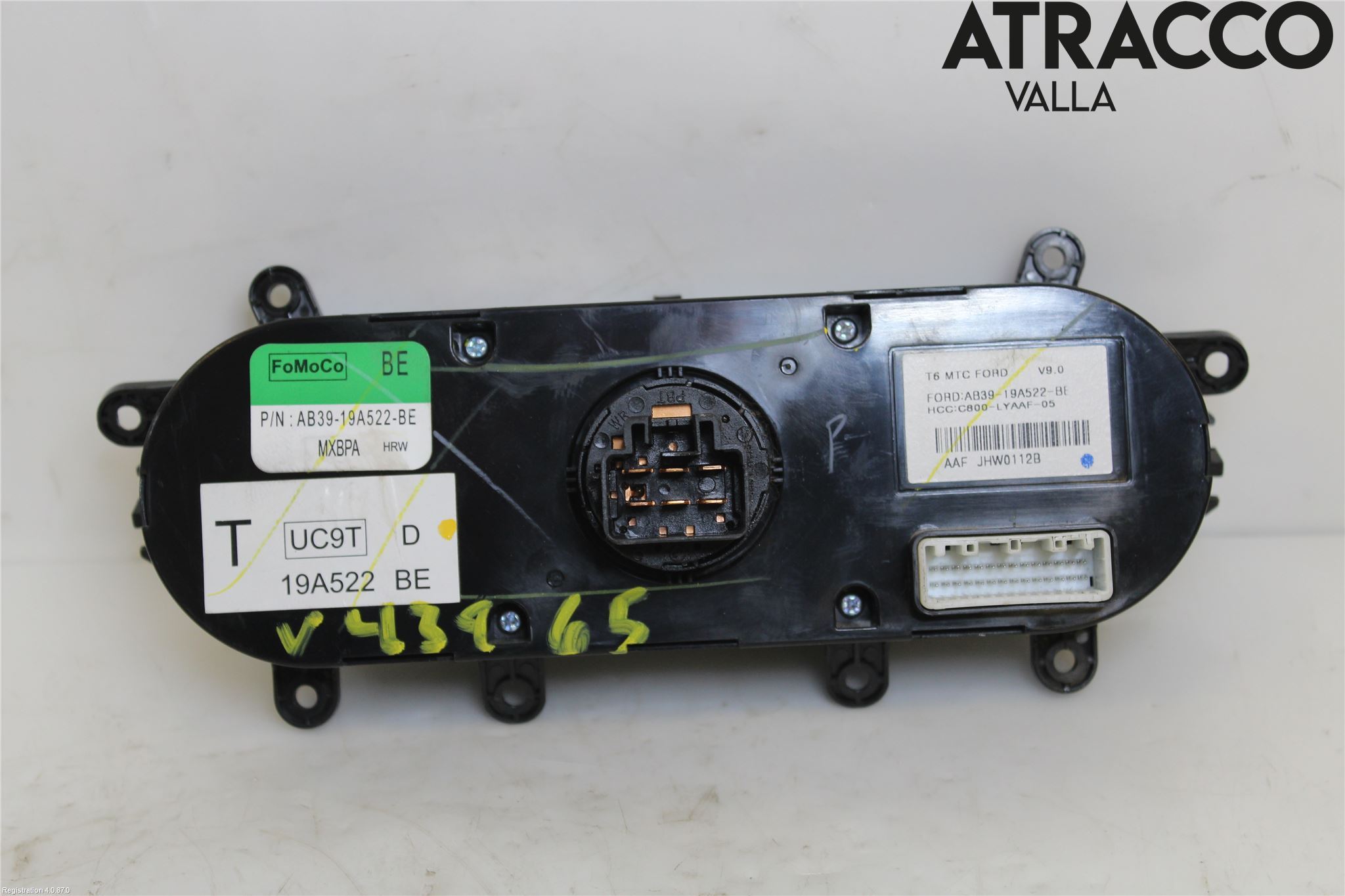 Ford RANGER EU 12-23 Varme Ac Betjening-Display