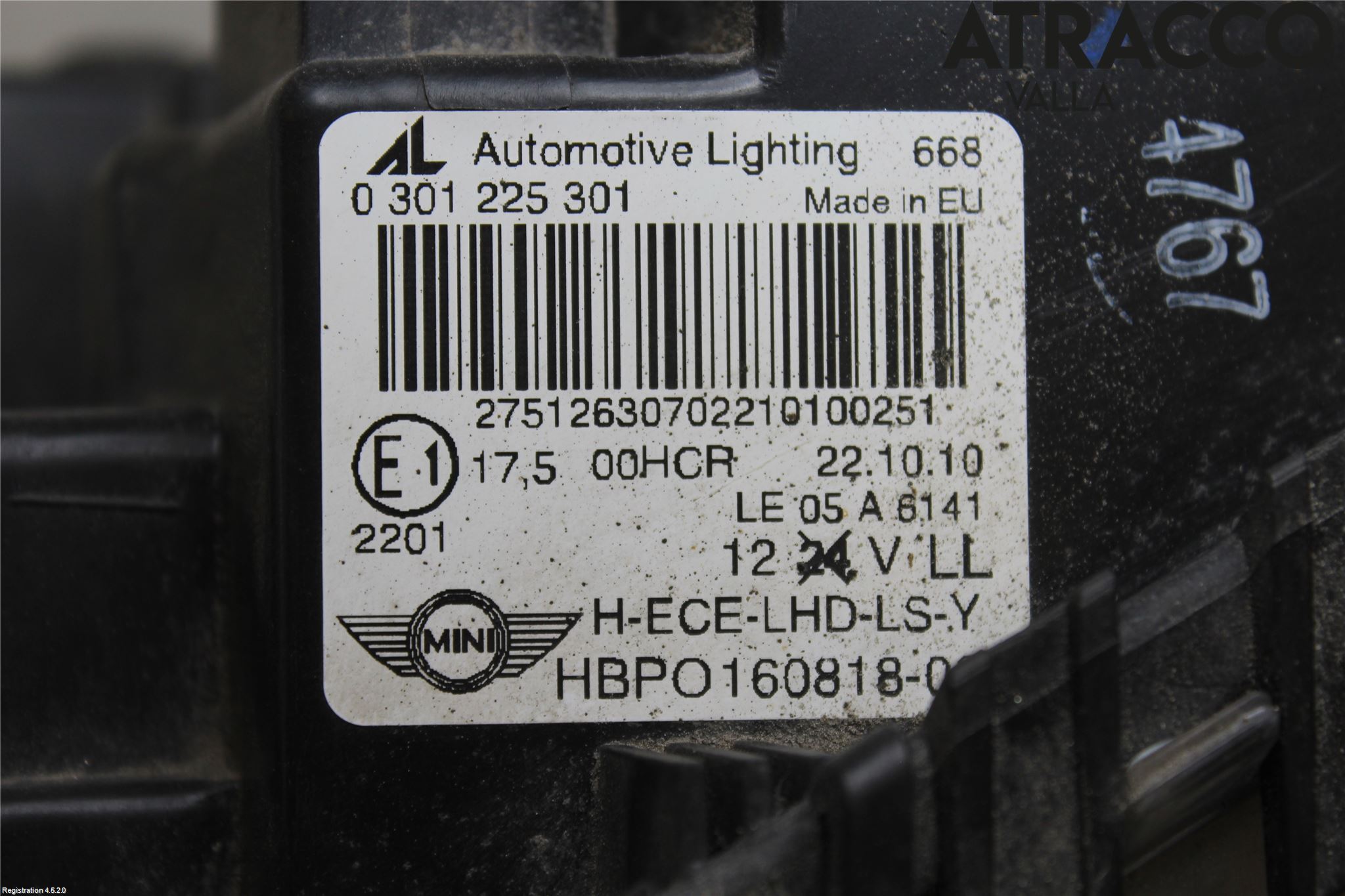 Mini COUPE R56 05-14 Frontlykt Venstre