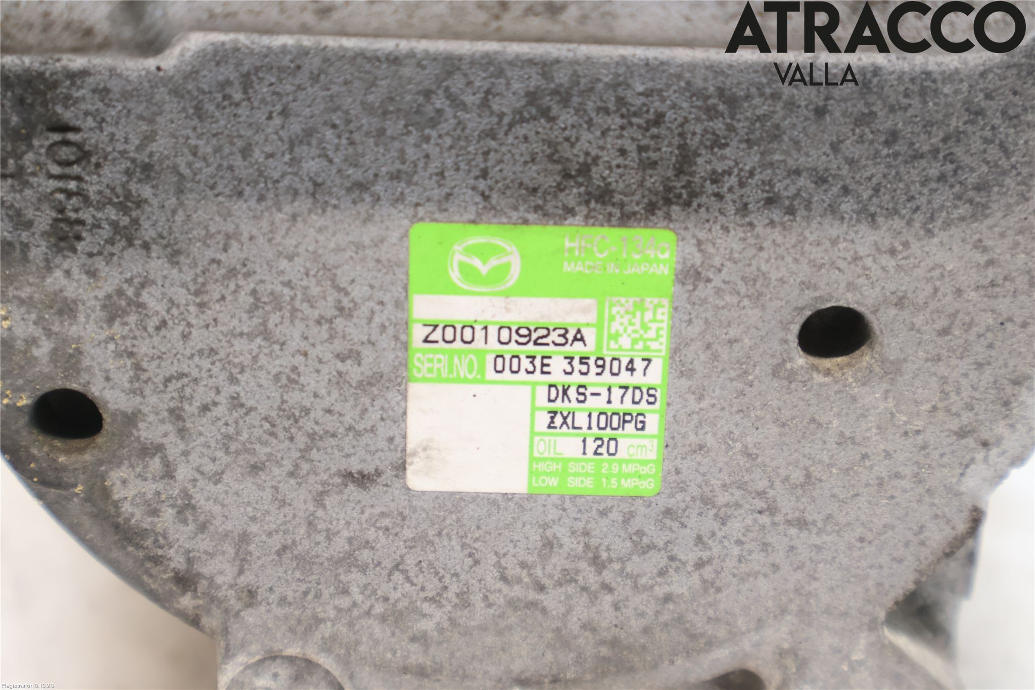 Mazda 6 08-13 Varme Ac Kompressor