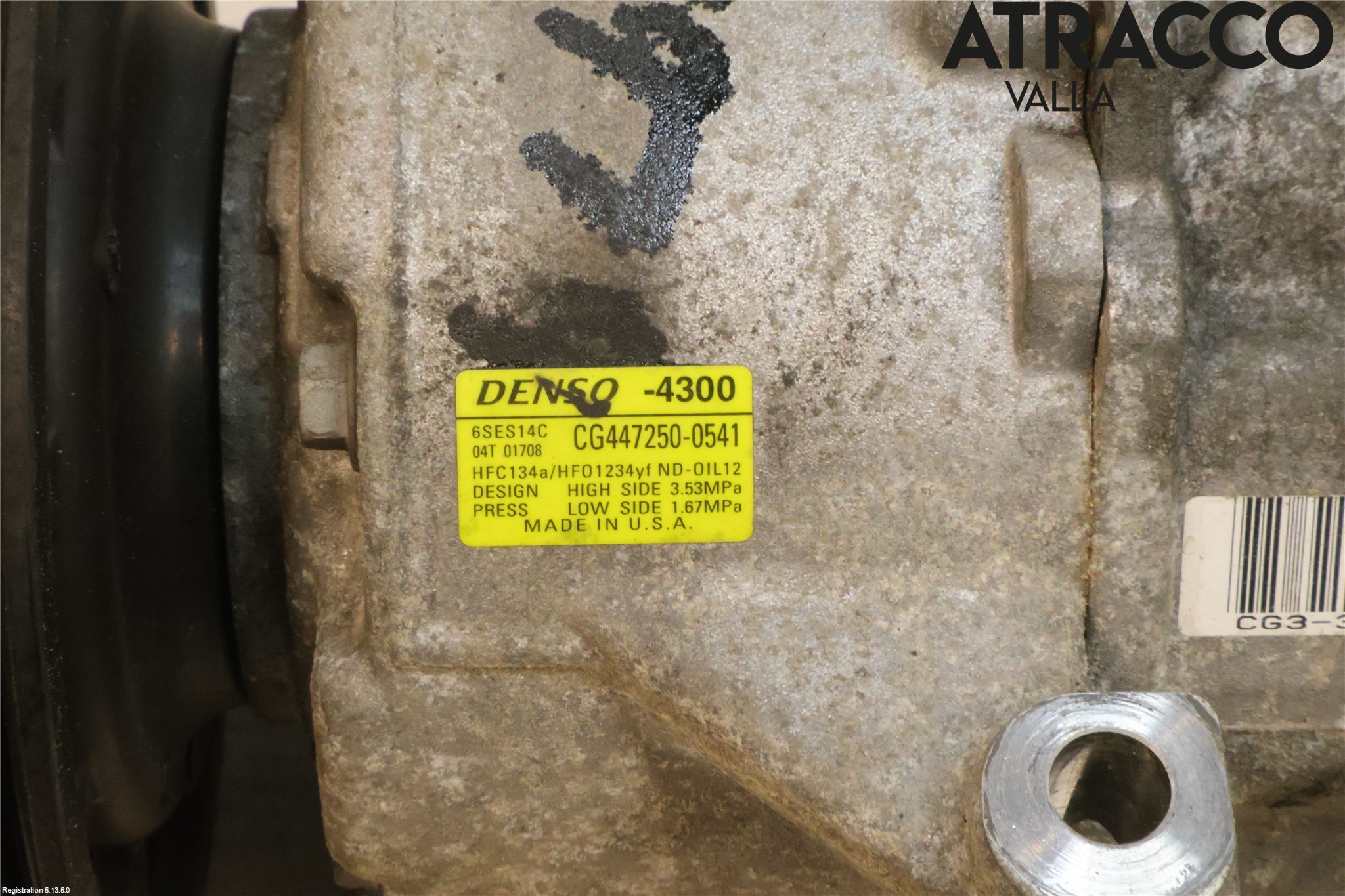 Kia OPTIMA 16-20 Varme Ac Kompressor