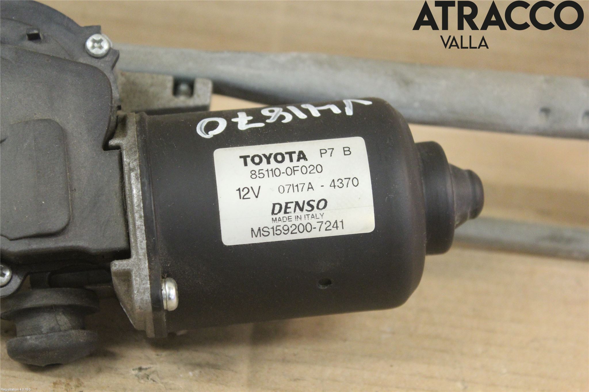 Toyota COROLLA VERSO 04-07 Viskeroverføring Frontrute