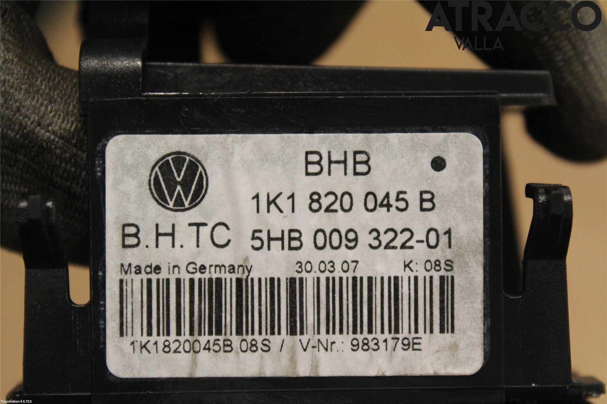 Volkswagen VW GOLF V 04-09 Varme Ac Betjening-Display