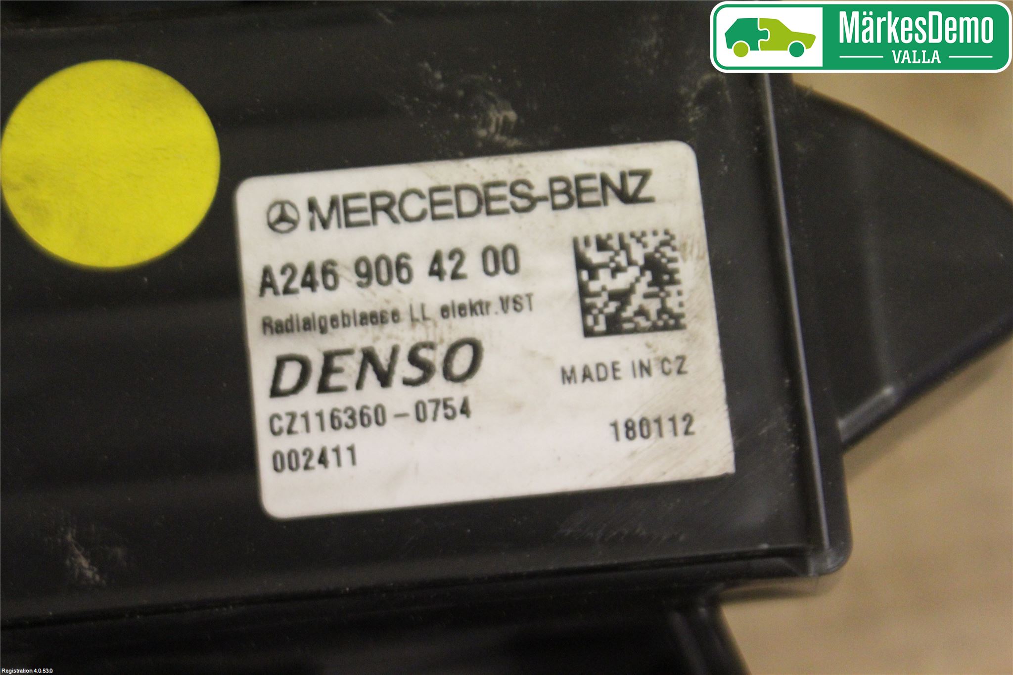 Mercedes-Benz MB B-KLASS (W246/W242) 12-19 Varmeapparat Viftemotor