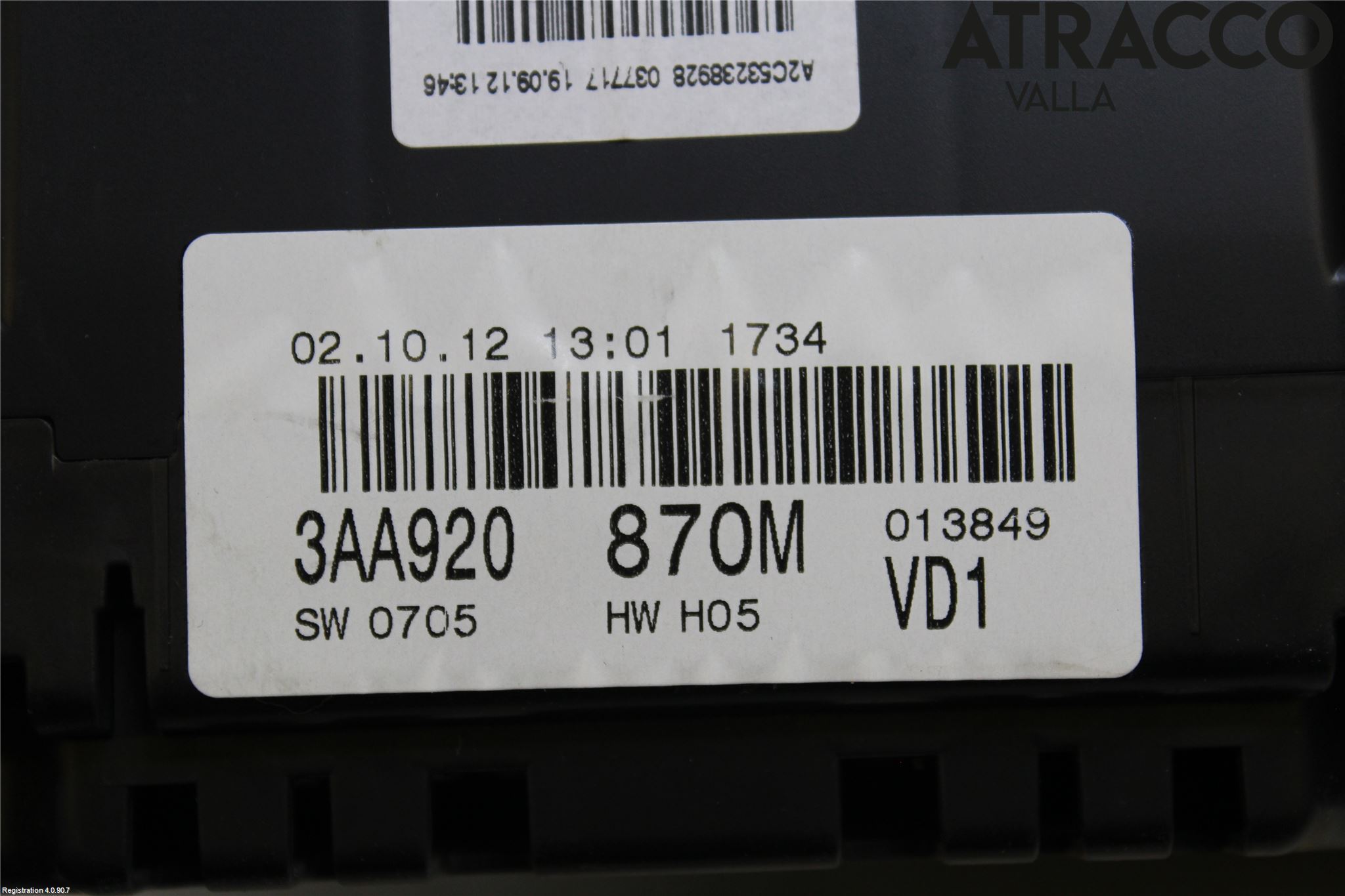 Volkswagen VW PASSAT 11-14 Instr Kombinert