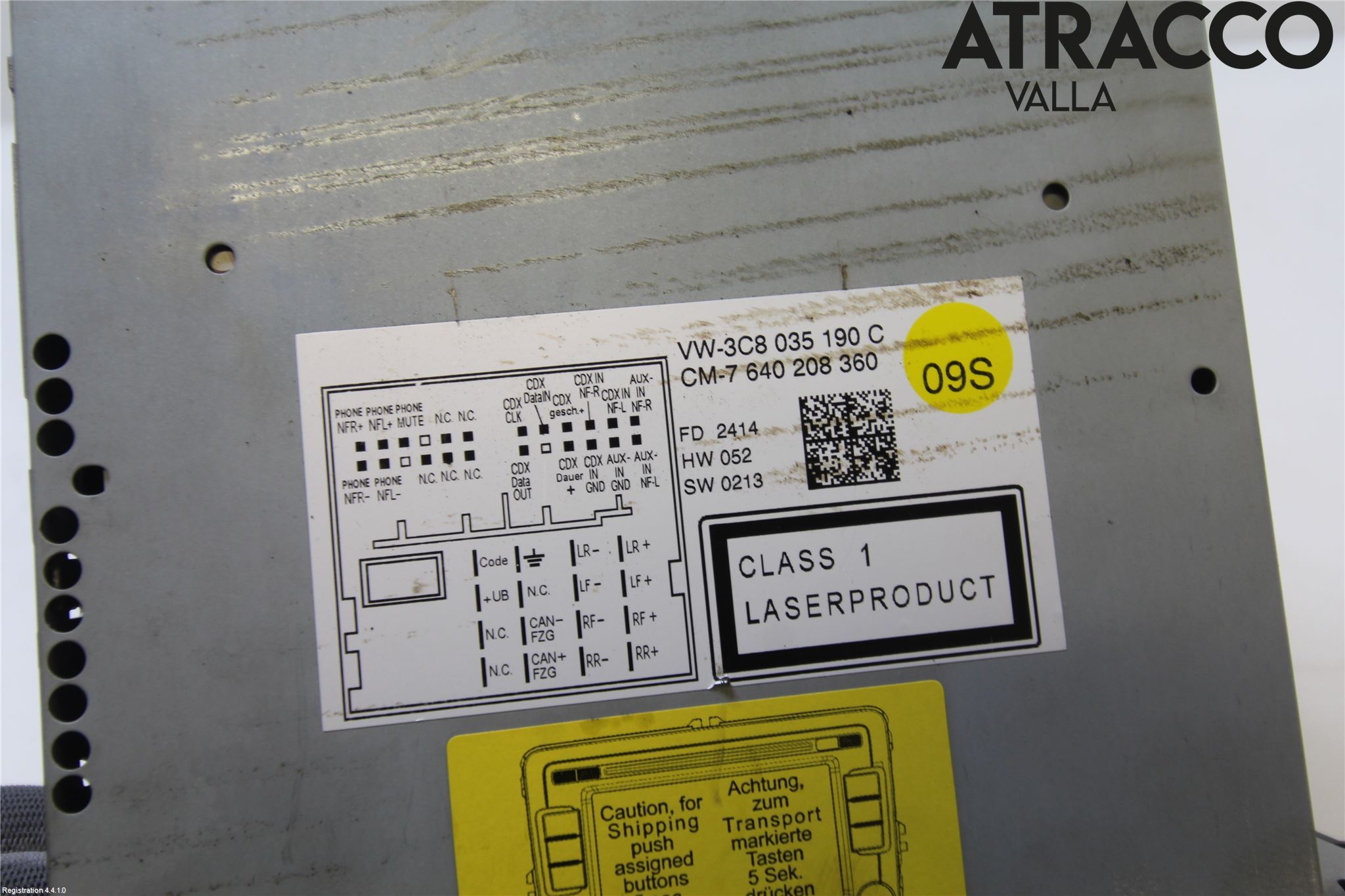 Volkswagen VW PASSAT CC 08-16 Stereo Radio Med Cd