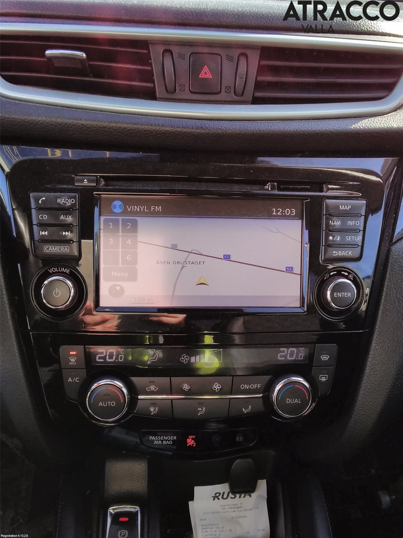Nissan QASHQAI 14-17 Varme Ac Betjening-Display