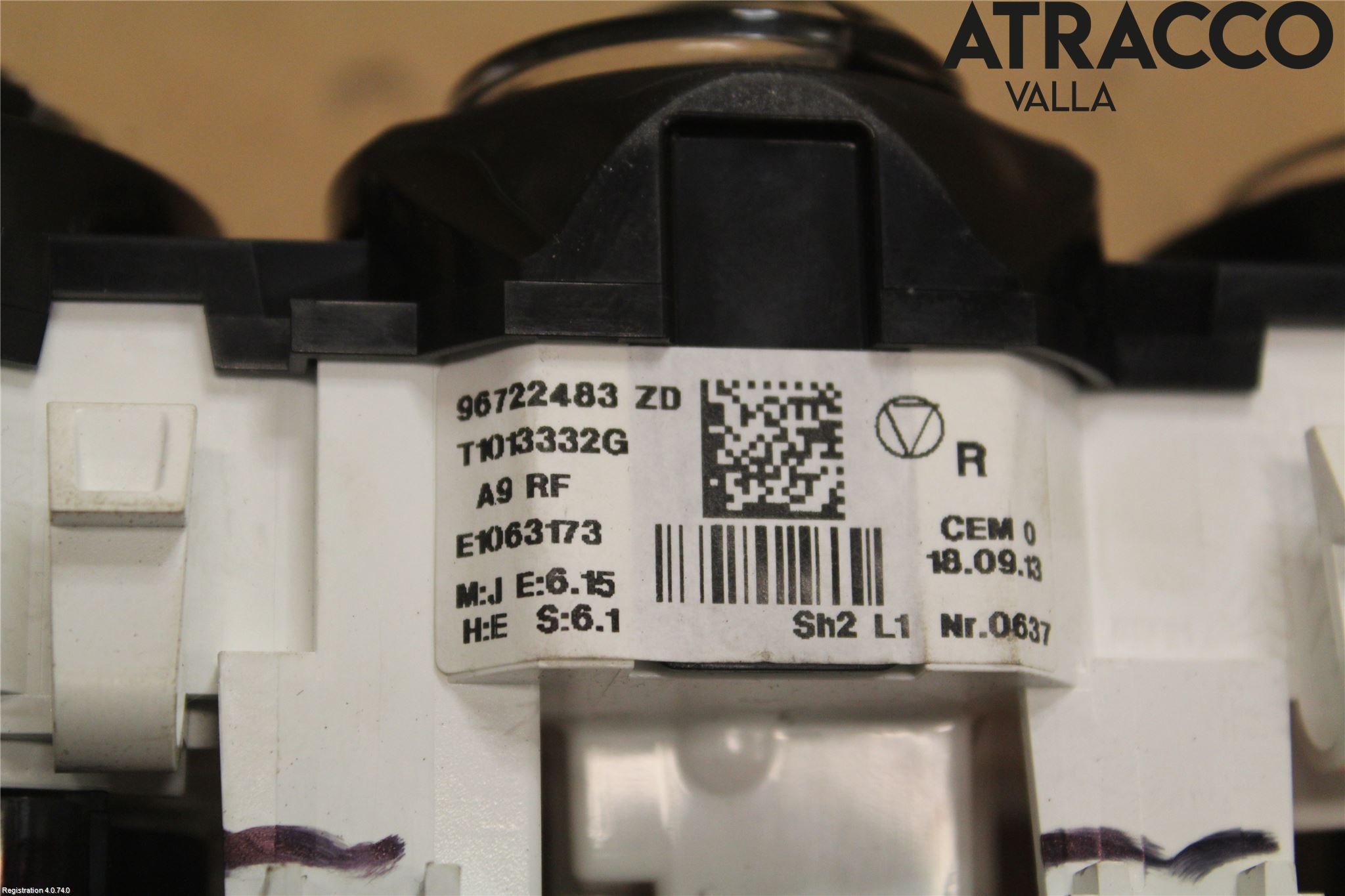 Peugeot 208 12-15 Varme Ac Betjening-Display