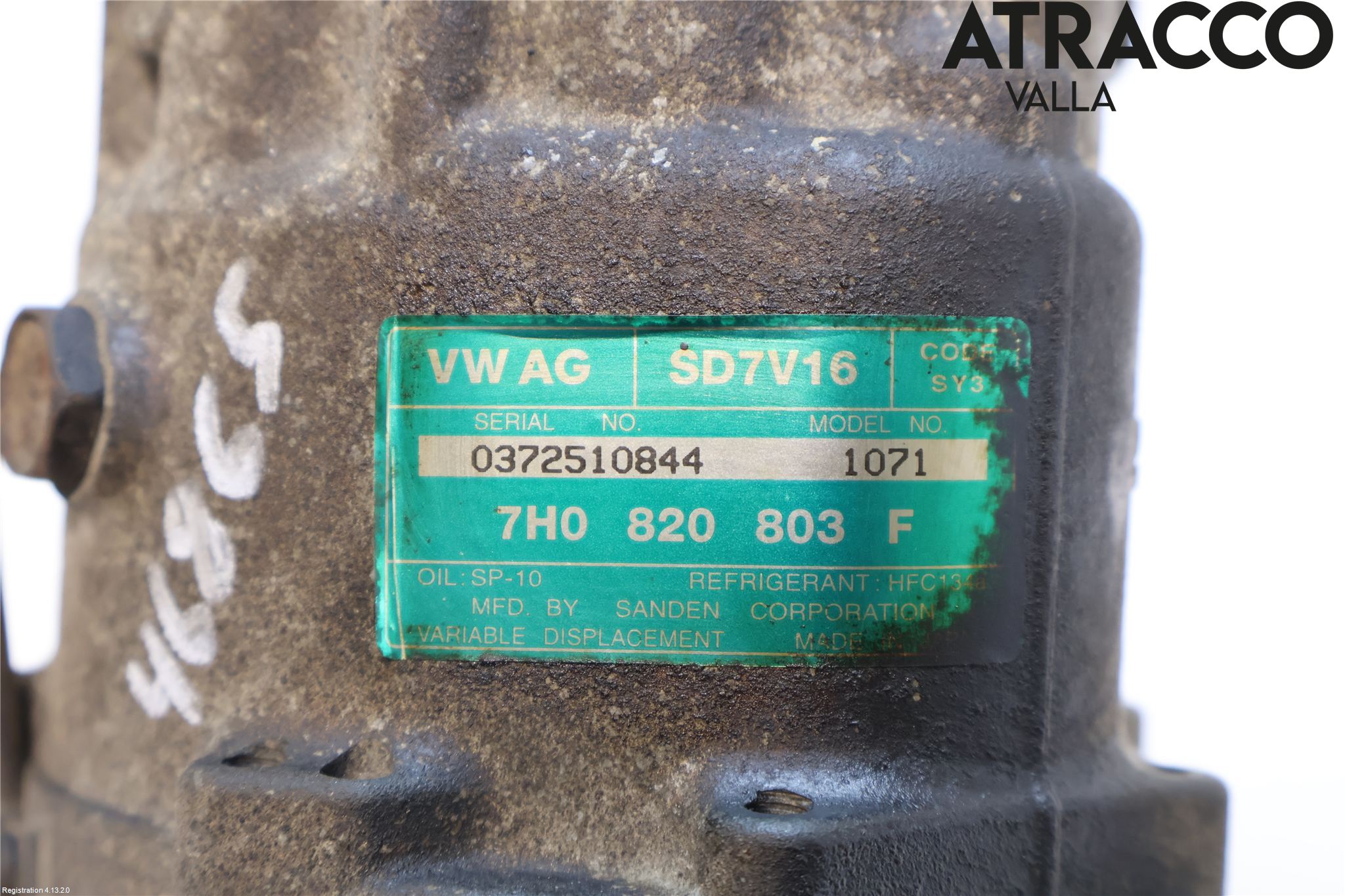 Volkswagen VW TRANSP/CARAVELLE (T5) 04-15 Varme Ac Kompressor