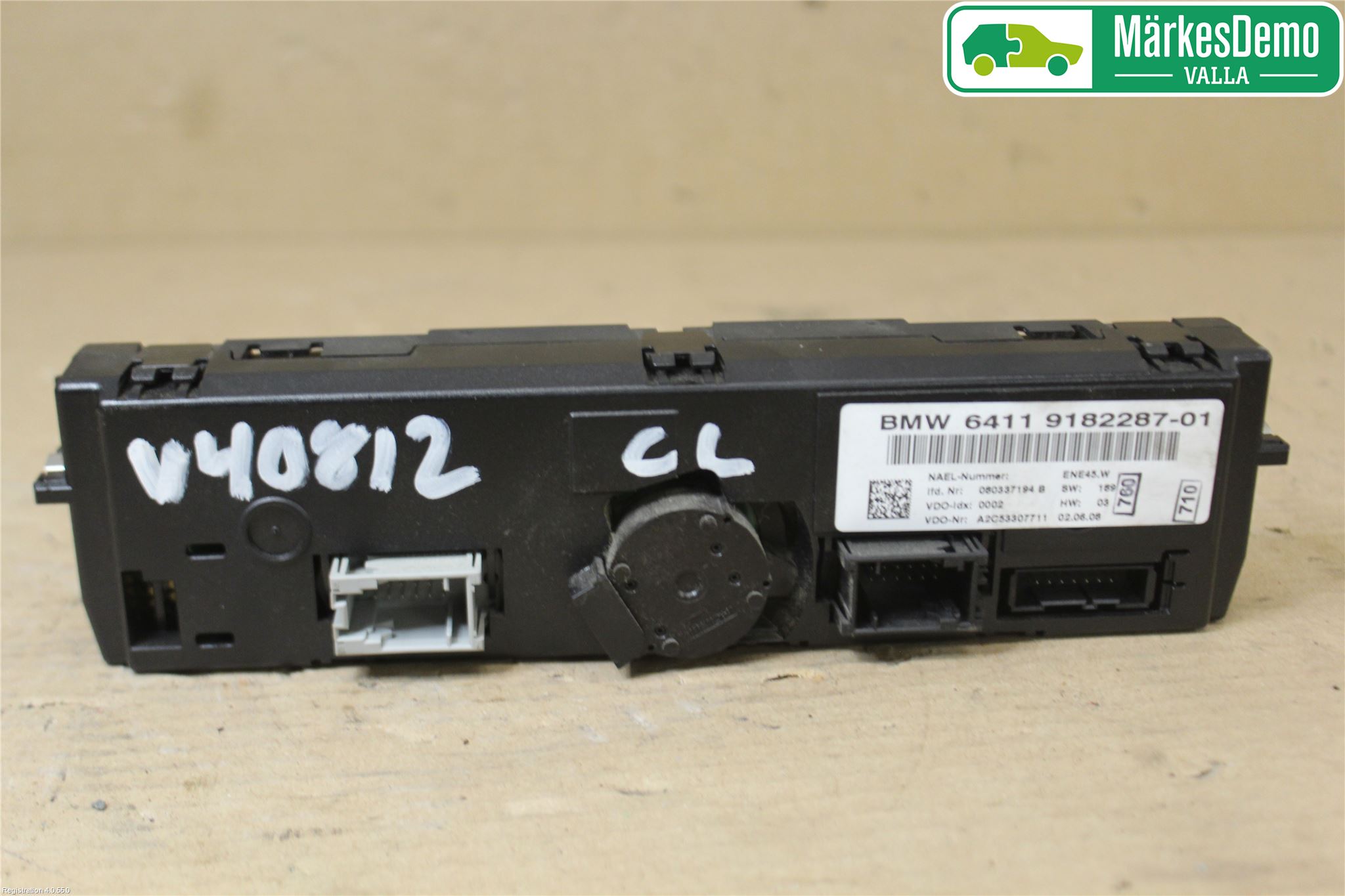 BMW 3 E90/91 SED/TOU 05-12 Varme Ac Betjening-Display